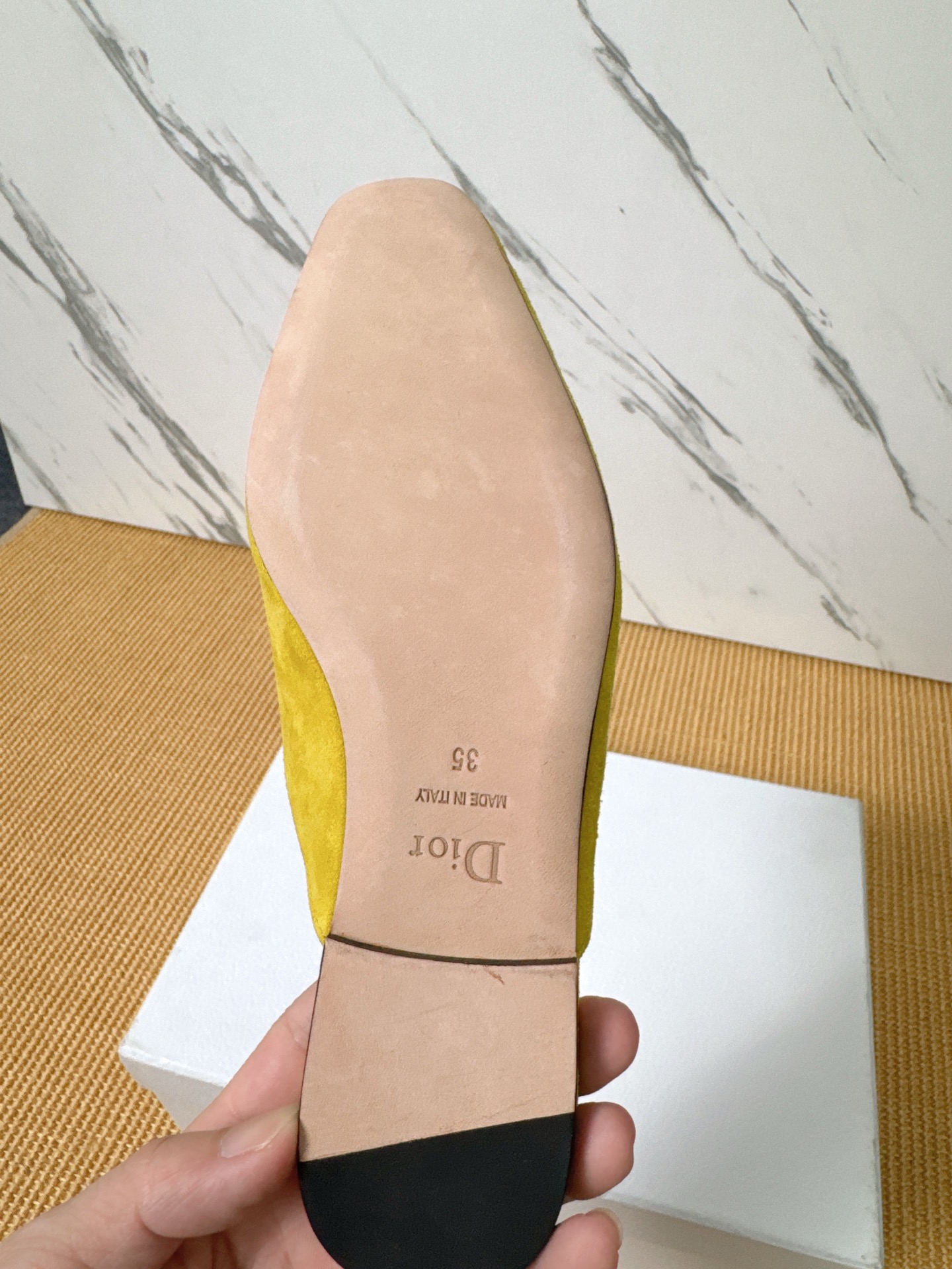 Dior Baby Bow Mules - Premium Lambskin Suede Pointed Toe Slippers with Metal Bow | Luxury European Style