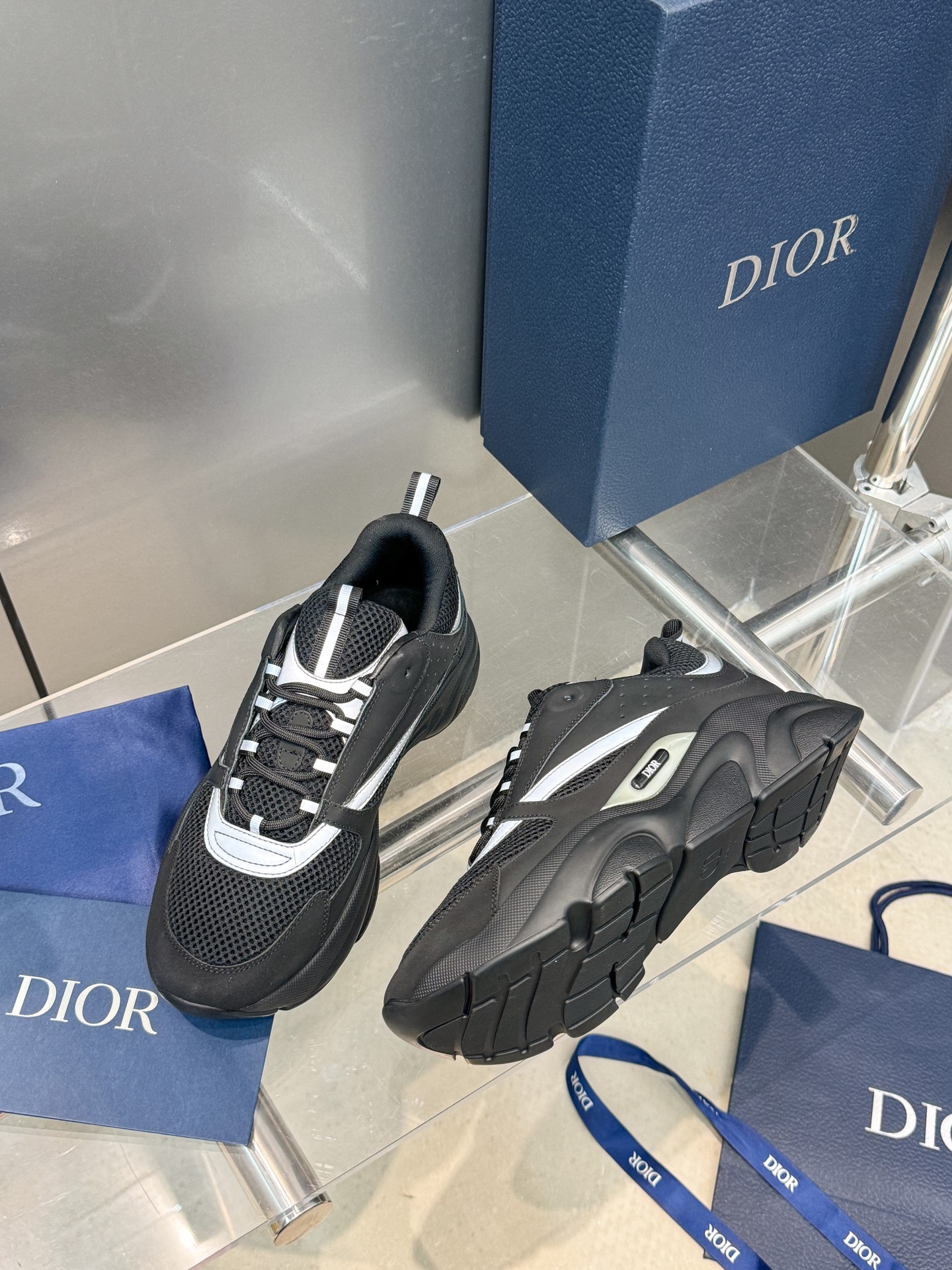 Dior Baby Bow Mules - Premium Lambskin Suede Pointed Toe Slippers with Metal Bow | Luxury European Style