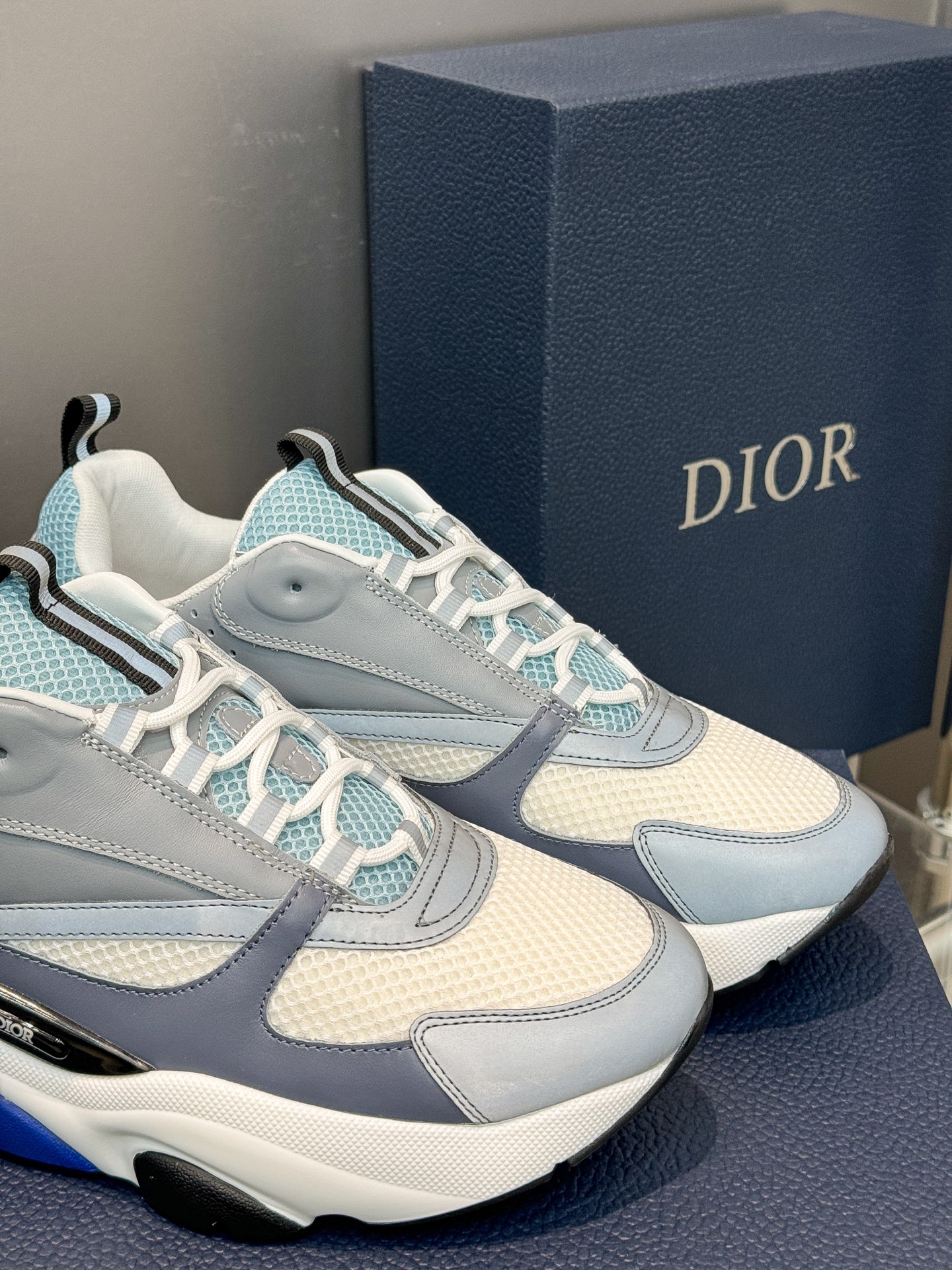 Dior B22 Sneakers - Technical Mesh and Calfskin Luxury Runners | Premium Retro Design 3SN231