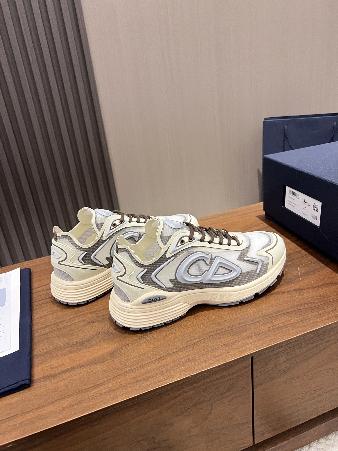  Dior 迪奥 B30 网眼织物  低筒 休闲鞋 运动鞋 板鞋 男鞋 女鞋 C5  网面 米色 3SN342ABF_H106