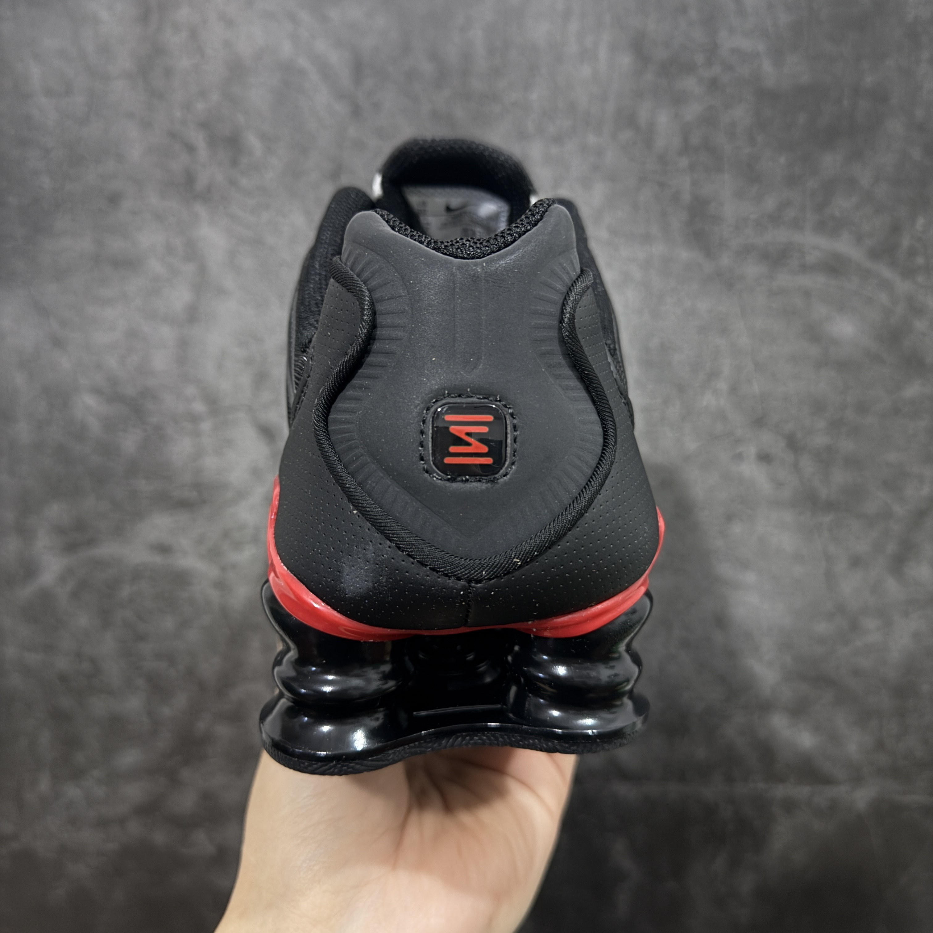 Nike Shox TL  全掌气柱缓震 休闲 运动跑鞋  男鞋 波鞋 黑红色 CN0151-003