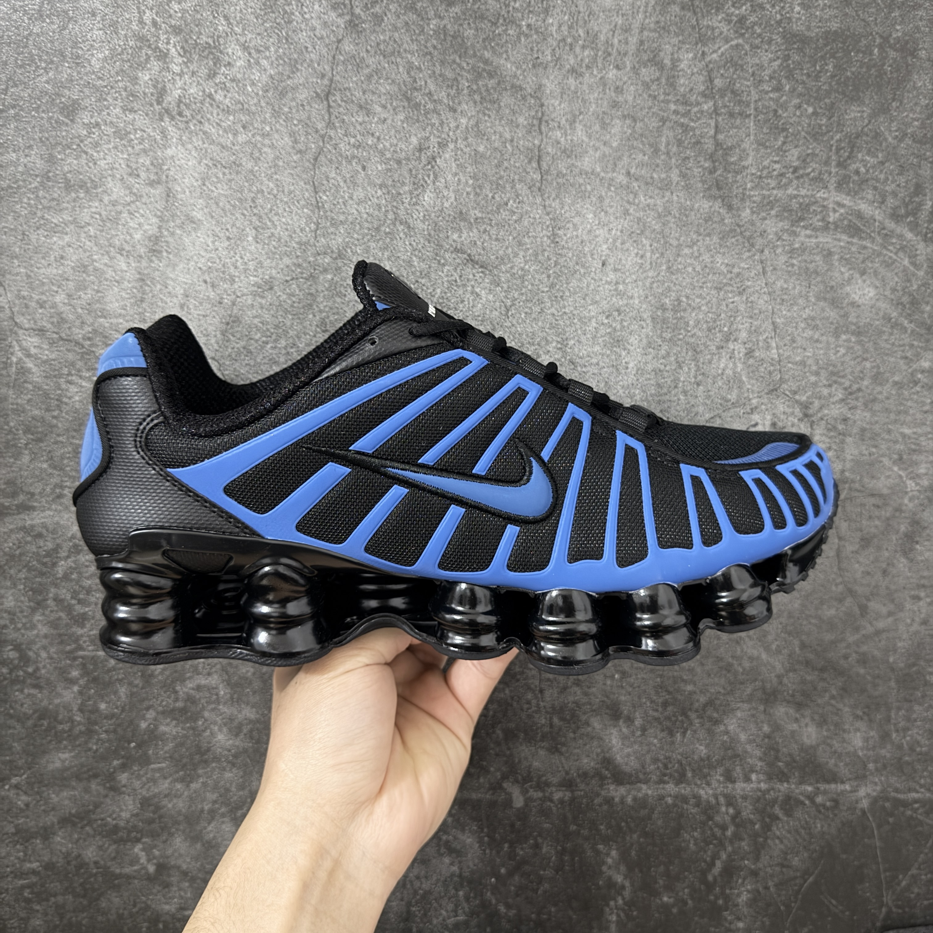 Nike Shox TL  全掌气柱缓震 休闲 运动跑鞋  男鞋 波鞋 蓝黑 IH1338-002