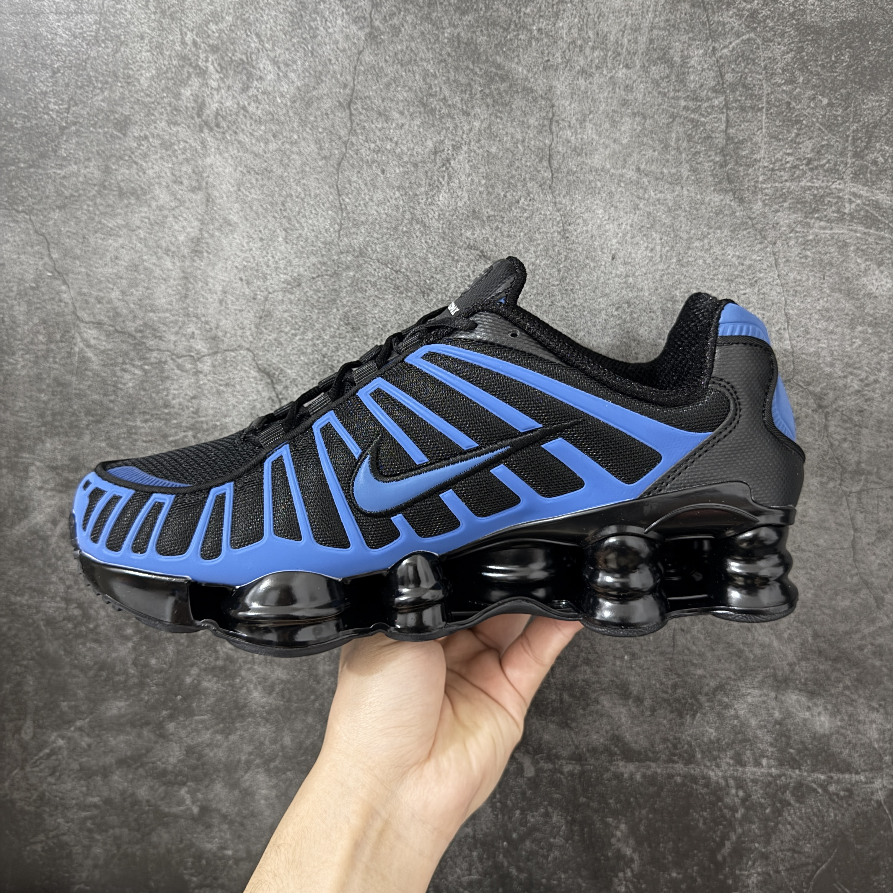 Nike Shox TL  全掌气柱缓震 休闲 运动跑鞋  男鞋 波鞋 蓝黑 IH1338-002