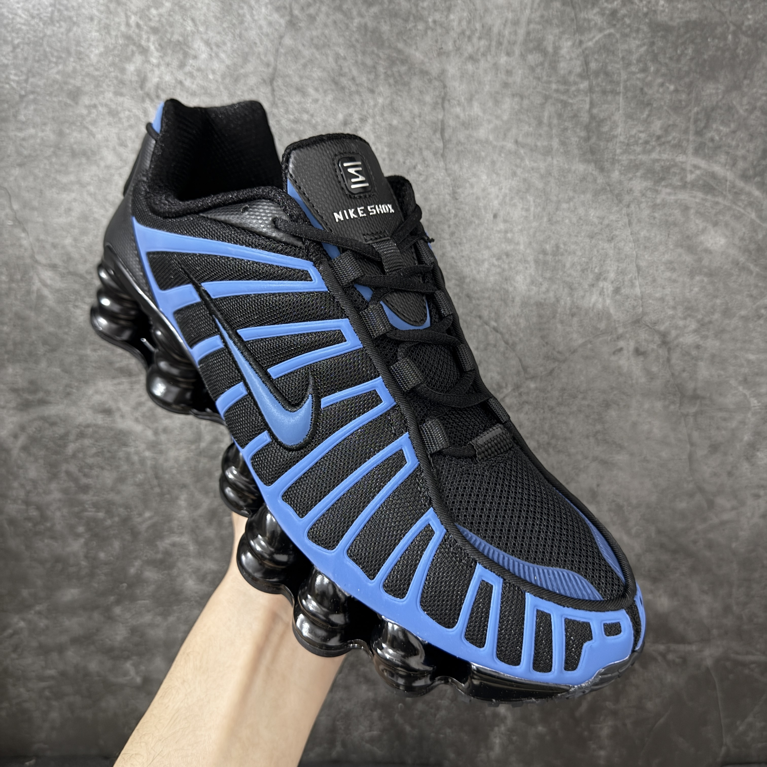 Nike Shox TL  全掌气柱缓震 休闲 运动跑鞋  男鞋 波鞋 蓝黑 IH1338-002