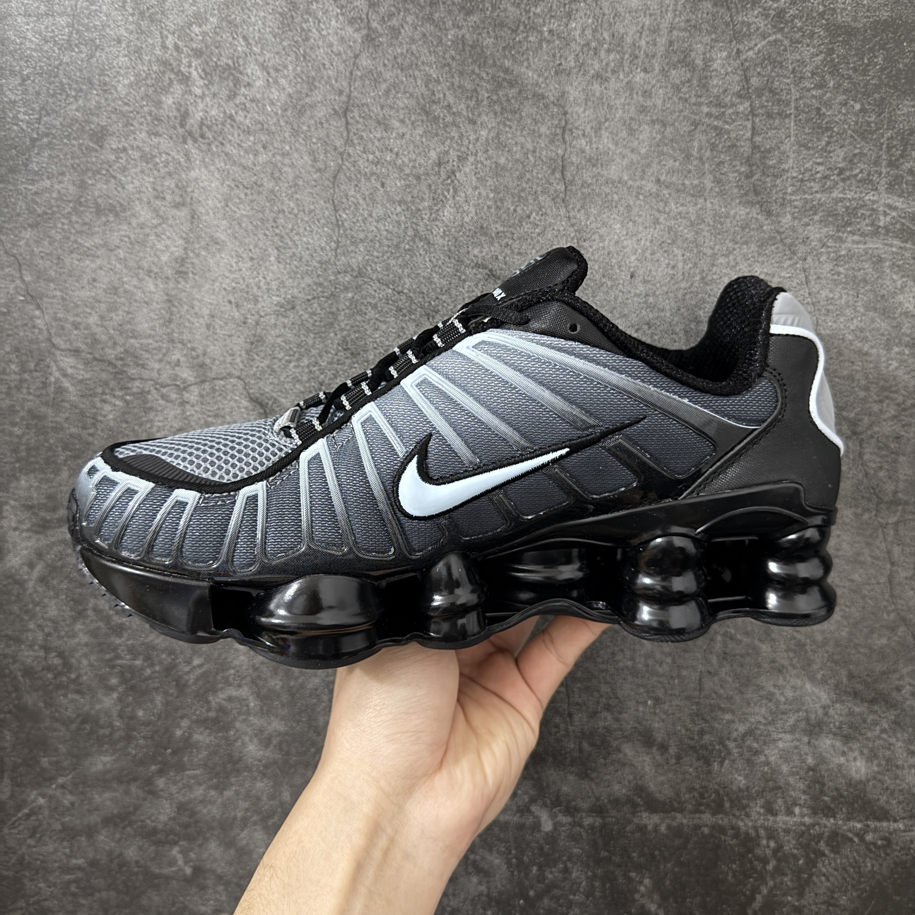 Nike Shox TL  全掌气柱缓震 休闲 运动跑鞋  男鞋 波鞋 黑蓝 IF6202-002