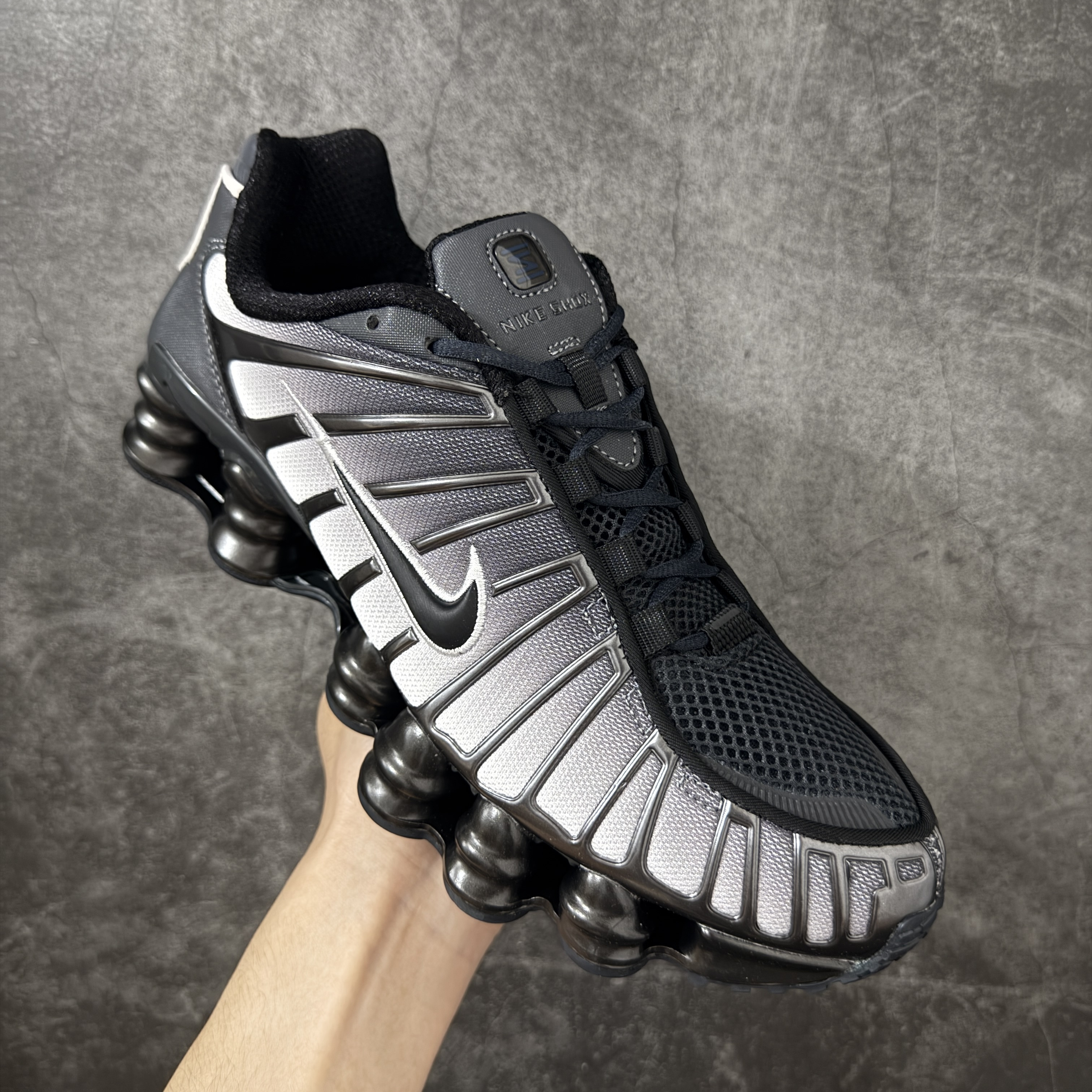 Nike Shox TL  全掌气柱缓震 休闲 运动跑鞋  男鞋 波鞋 白灰 H1336-002