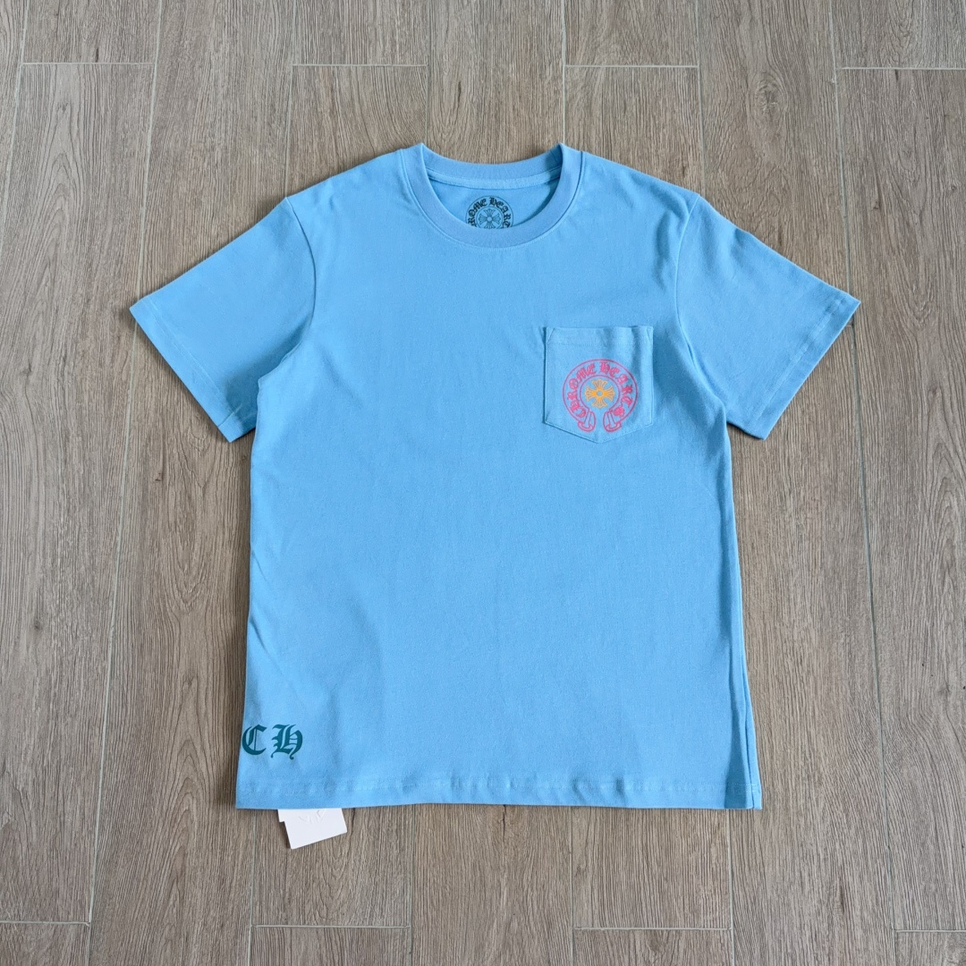 Chrome Hearts CH 克罗心  圆领 短袖 T恤  A0  迈阿密限定 蓝色