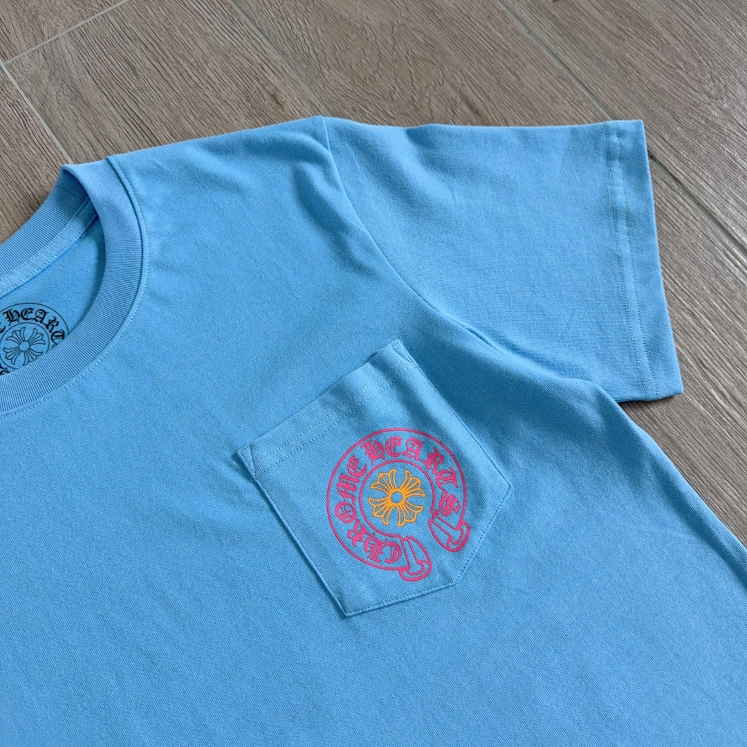 Chrome Hearts CH 克罗心  圆领 短袖 T恤  A0  迈阿密限定 蓝色