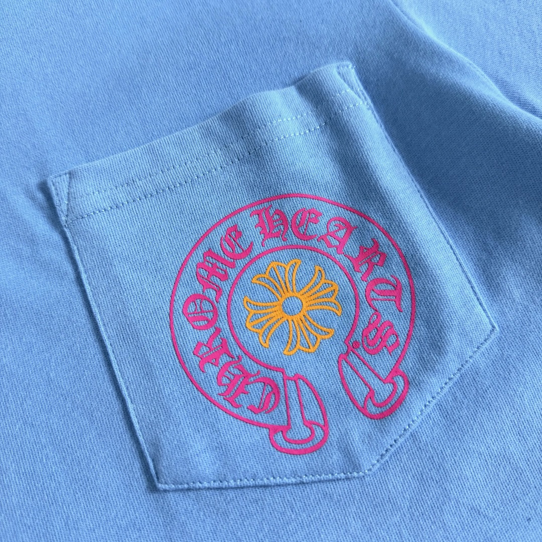 Chrome Hearts CH 克罗心  圆领 短袖 T恤  A0  迈阿密限定 蓝色