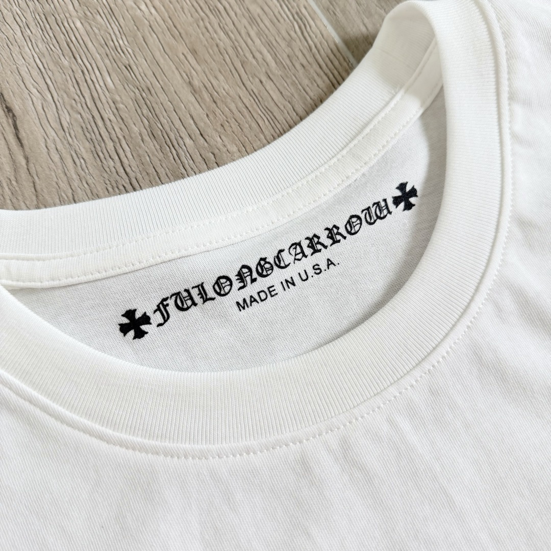 Chrome Hearts CH 克罗心  圆领 短袖 T恤  A0 十字架群印花 黑蓝图案 