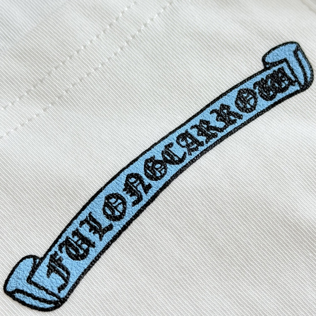 Chrome Hearts CH 克罗心  圆领 短袖 T恤  A0 十字架群印花 黑蓝图案 