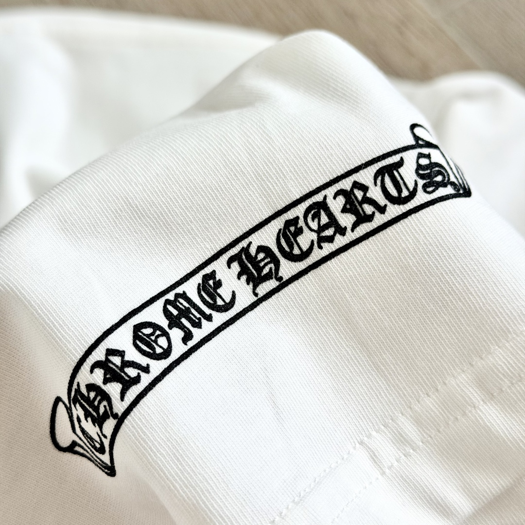 Chrome Hearts CH 克罗心  圆领 短袖 T恤  A0 十字架群印花 黑蓝图案 