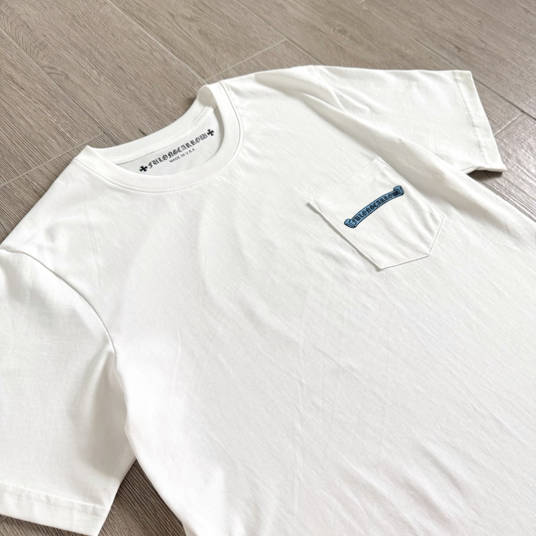 Chrome Hearts CH 克罗心  圆领 短袖 T恤  A0 十字架群印花 黑蓝图案 