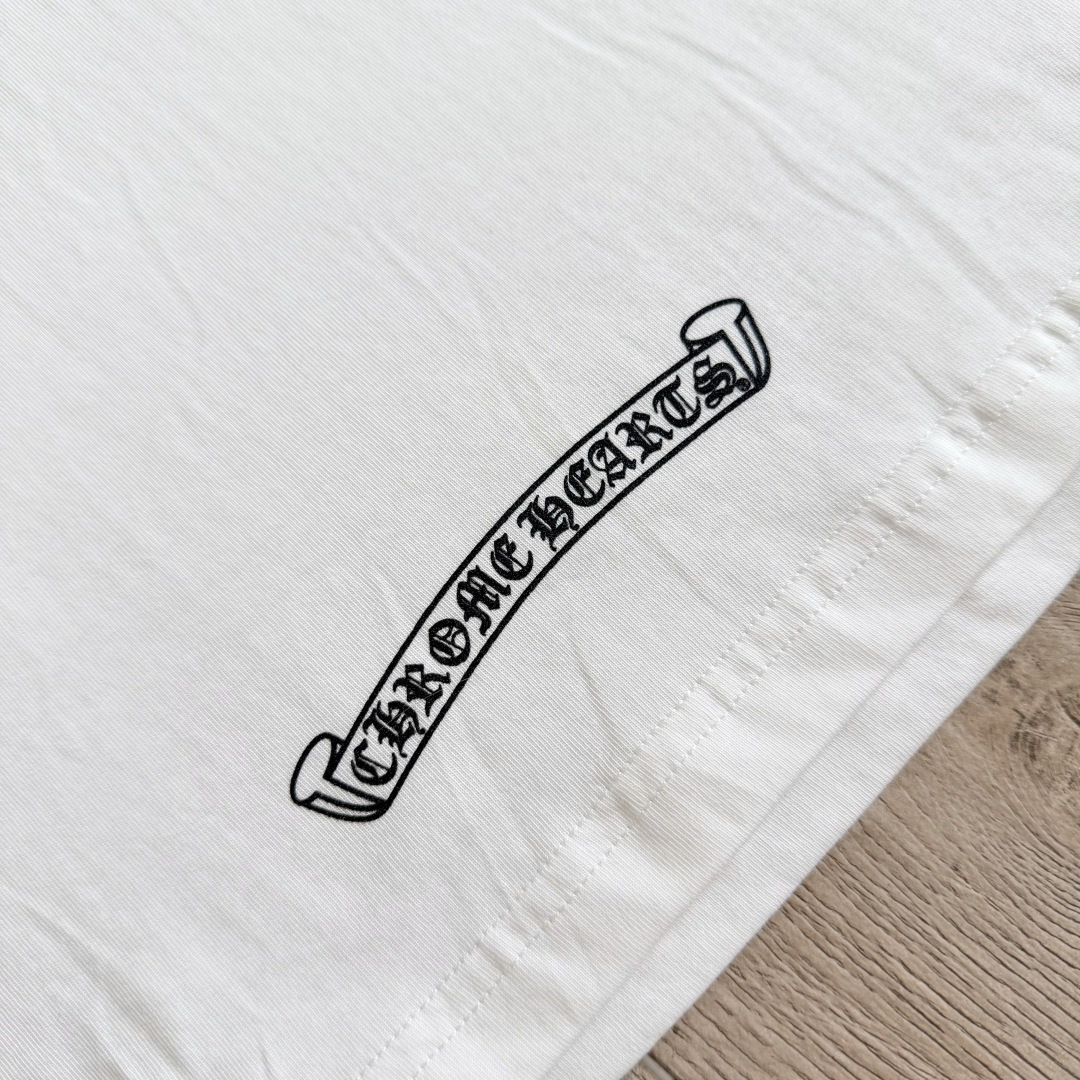 Chrome Hearts CH 克罗心  圆领 短袖 T恤  A0 十字架群印花 黑蓝图案 