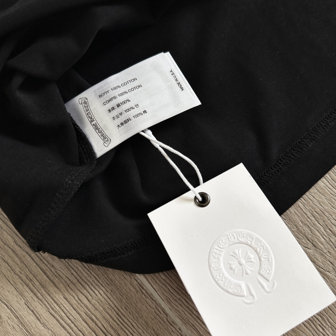 Chrome Hearts CH 克罗心  圆领 短袖 T恤  A0 十字架群印花 黑蓝图案 