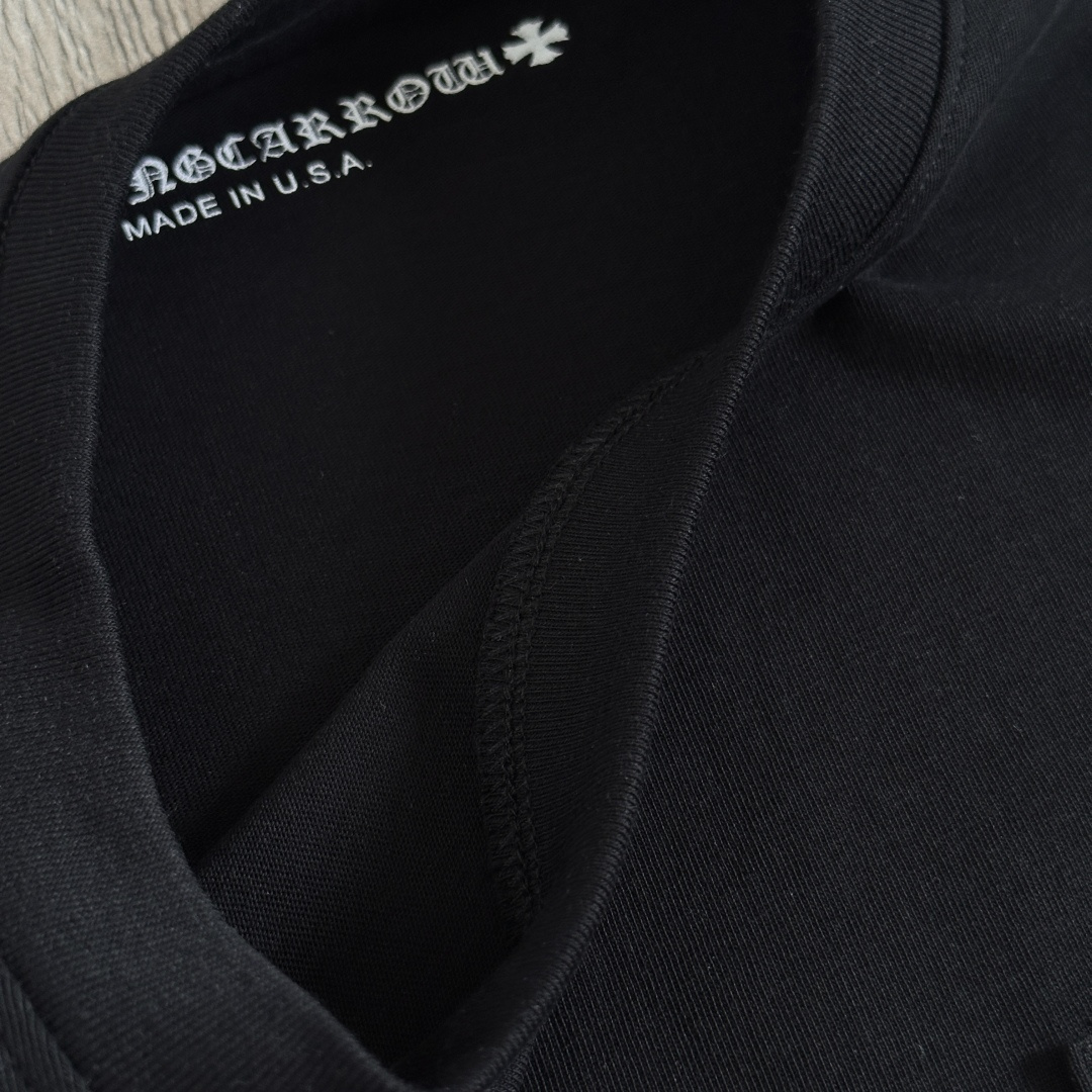 Chrome Hearts CH 克罗心  圆领 短袖 T恤  A0 十字架群印花 黑蓝图案 