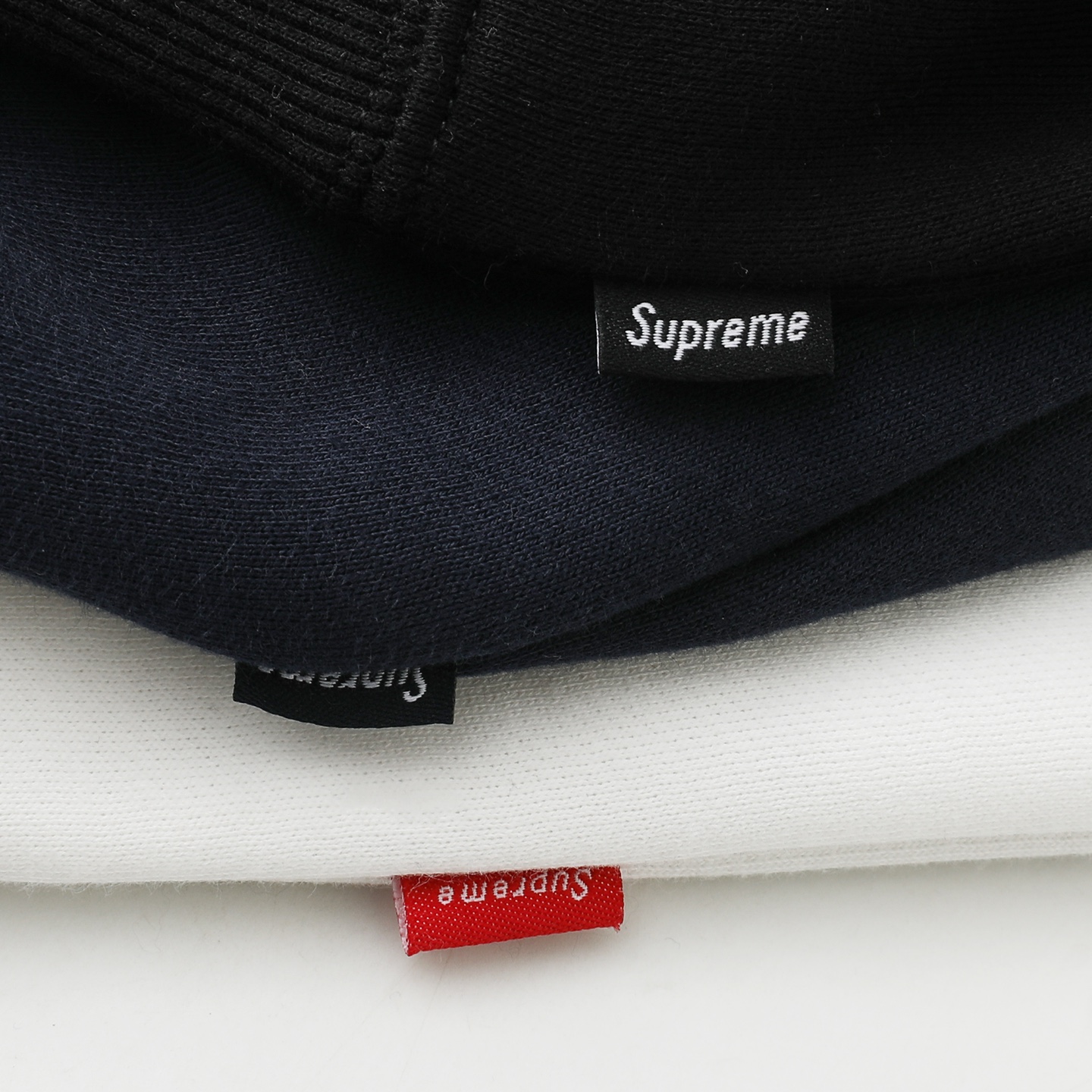 Supreme MM6 刺绣标志 logo 拉链 连帽 加绒 卫衣 男女同款 泼墨 黑色 