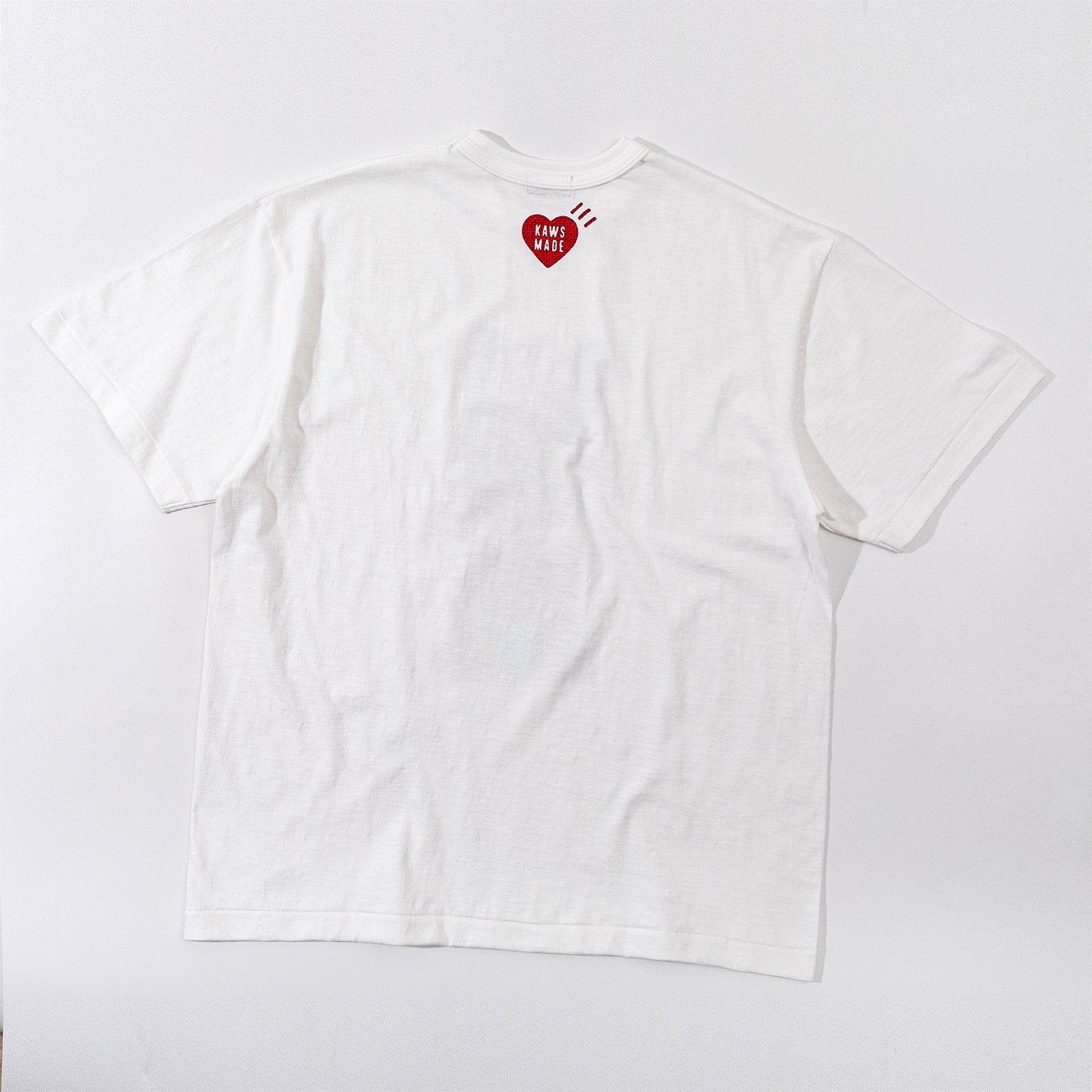 KAWS HUMAN MADE HM 曼谷 竹节棉 印花  圆领 短袖 T恤 男女同款  黑色 白色