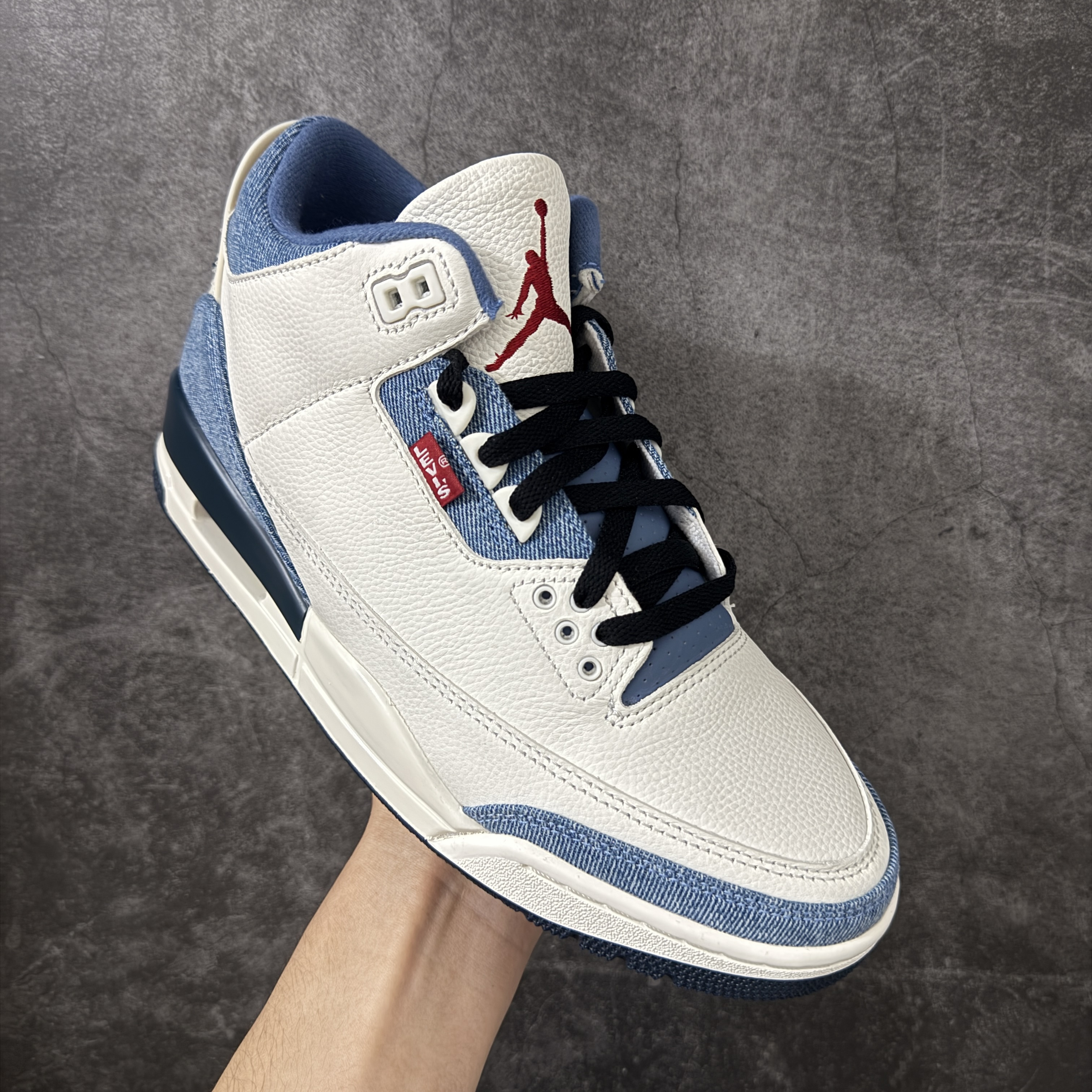 Levi's Air Jordan 3 Rare Air AJ3 中筒 舒适 防滑耐磨  复古篮球鞋 休闲鞋 篮球鞋 板鞋 女鞋 男鞋  波鞋 B5白藍IR0912-400