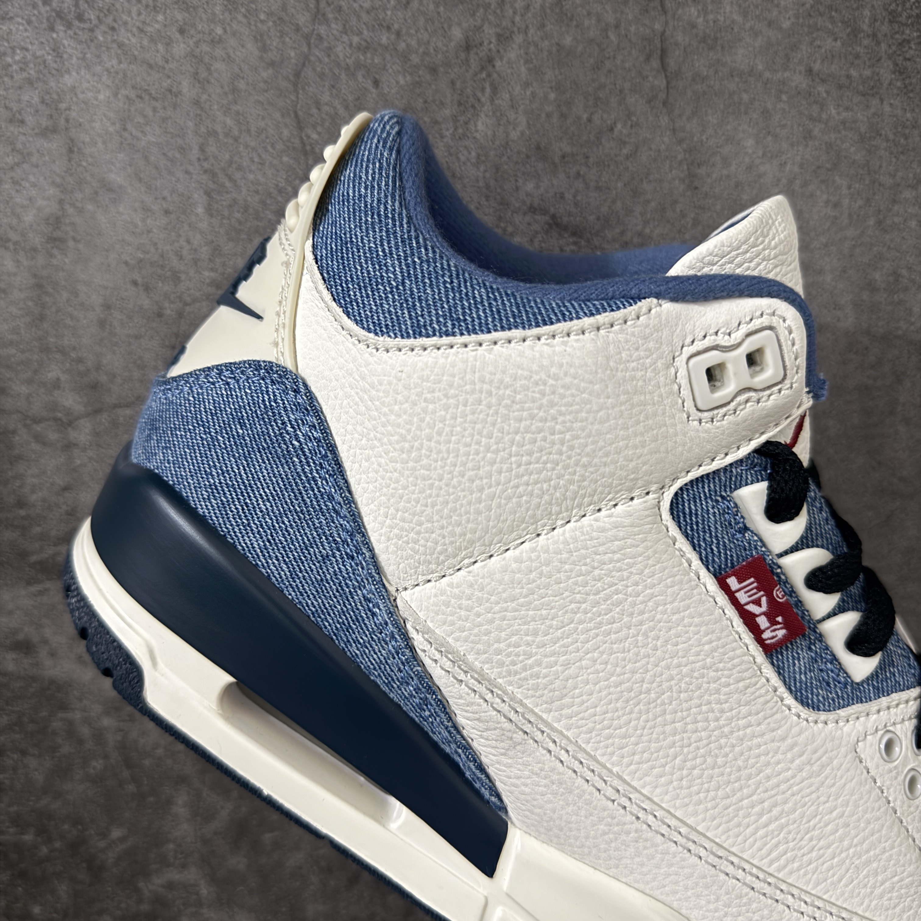 Levi's Air Jordan 3 Rare Air AJ3 中筒 舒适 防滑耐磨  复古篮球鞋 休闲鞋 篮球鞋 板鞋 女鞋 男鞋  波鞋 B5白藍IR0912-400