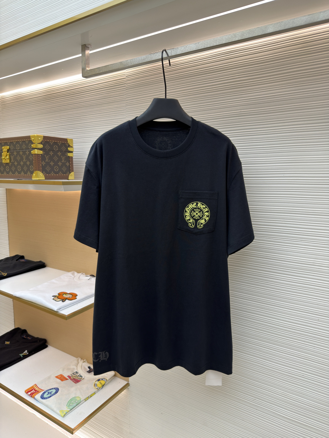 Chrome Hearts CH 克罗心  圆领 短袖 T恤  马蹄 A0  26 荧光黄 