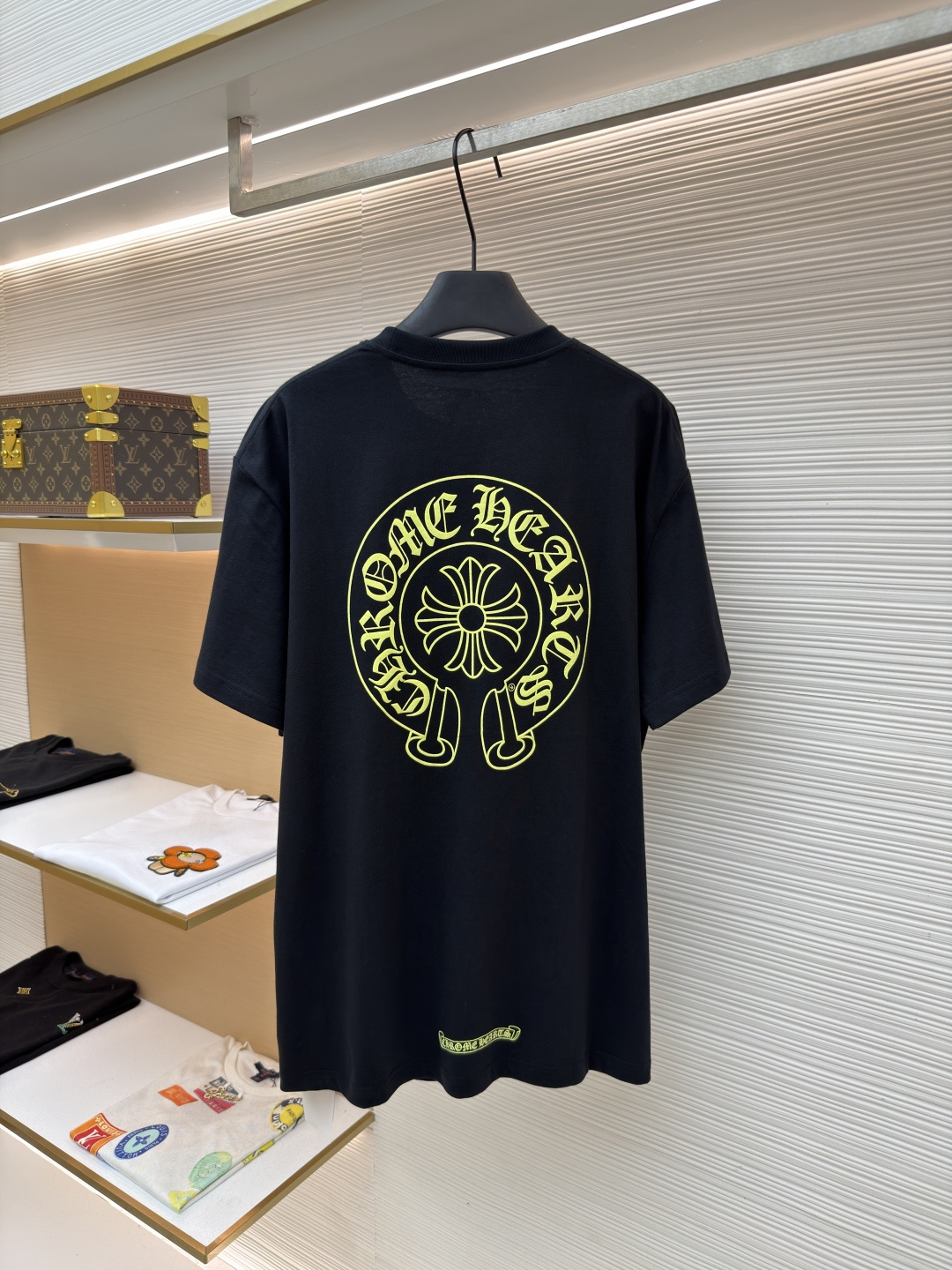 Chrome Hearts CH 克罗心  圆领 短袖 T恤  马蹄 A0  26 荧光黄 