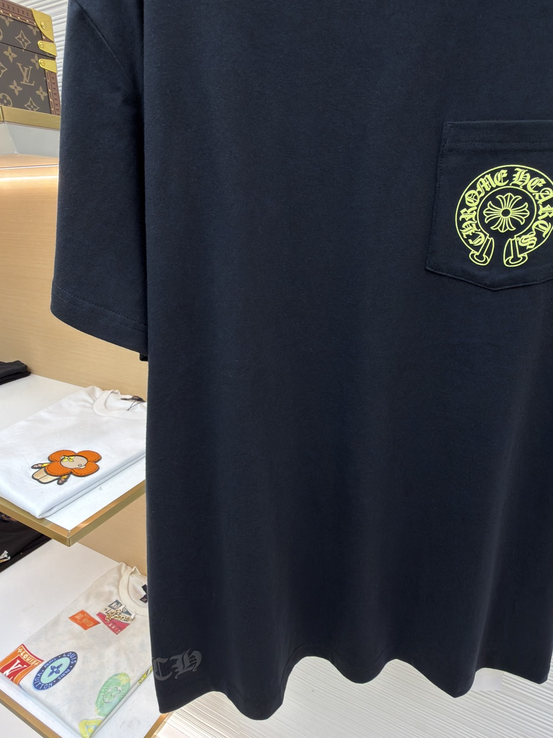 Chrome Hearts CH 克罗心  圆领 短袖 T恤  马蹄 A0  26 荧光黄 