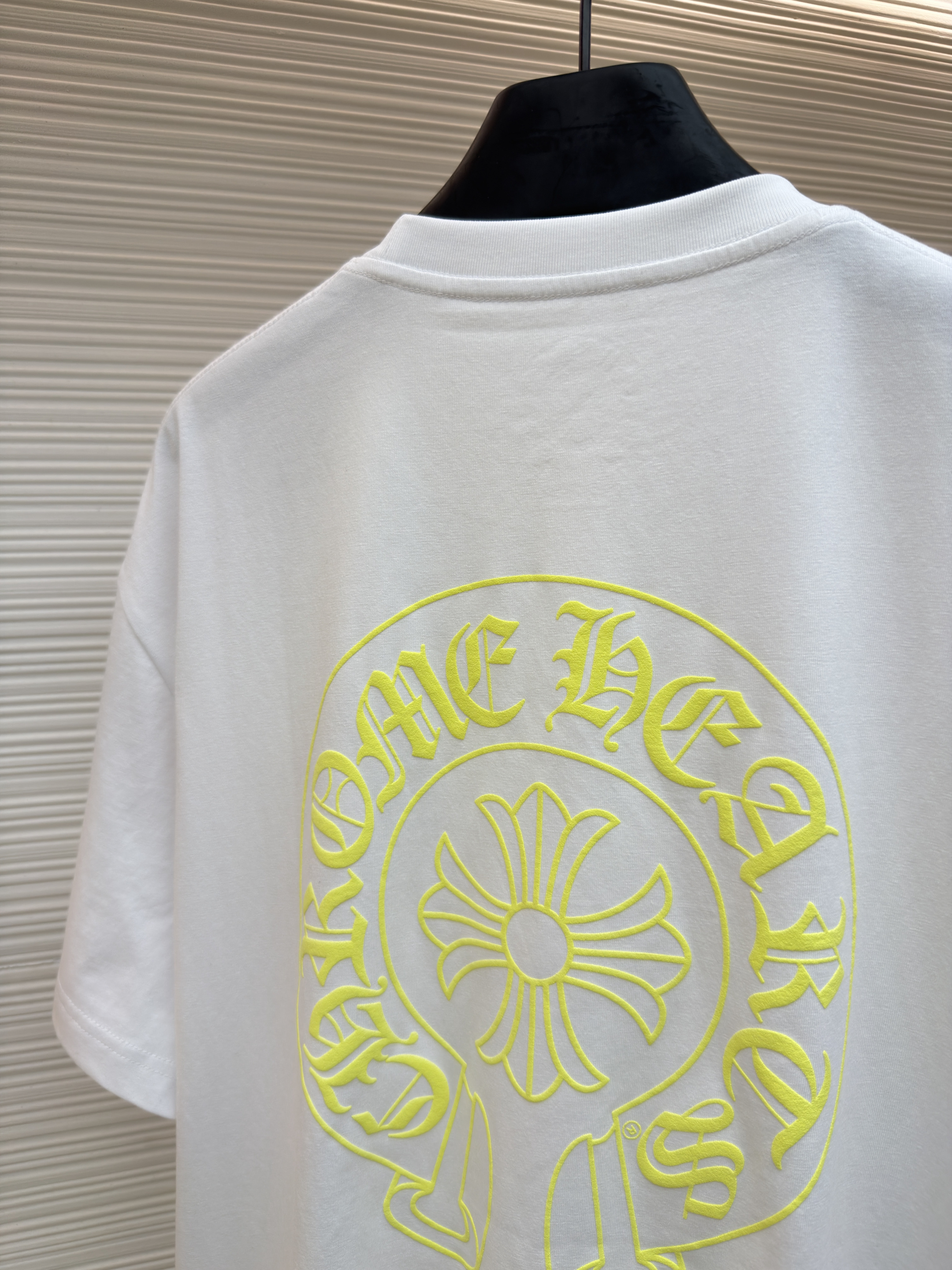 Chrome Hearts CH 克罗心  圆领 短袖 T恤  马蹄 A0  26 荧光黄 
