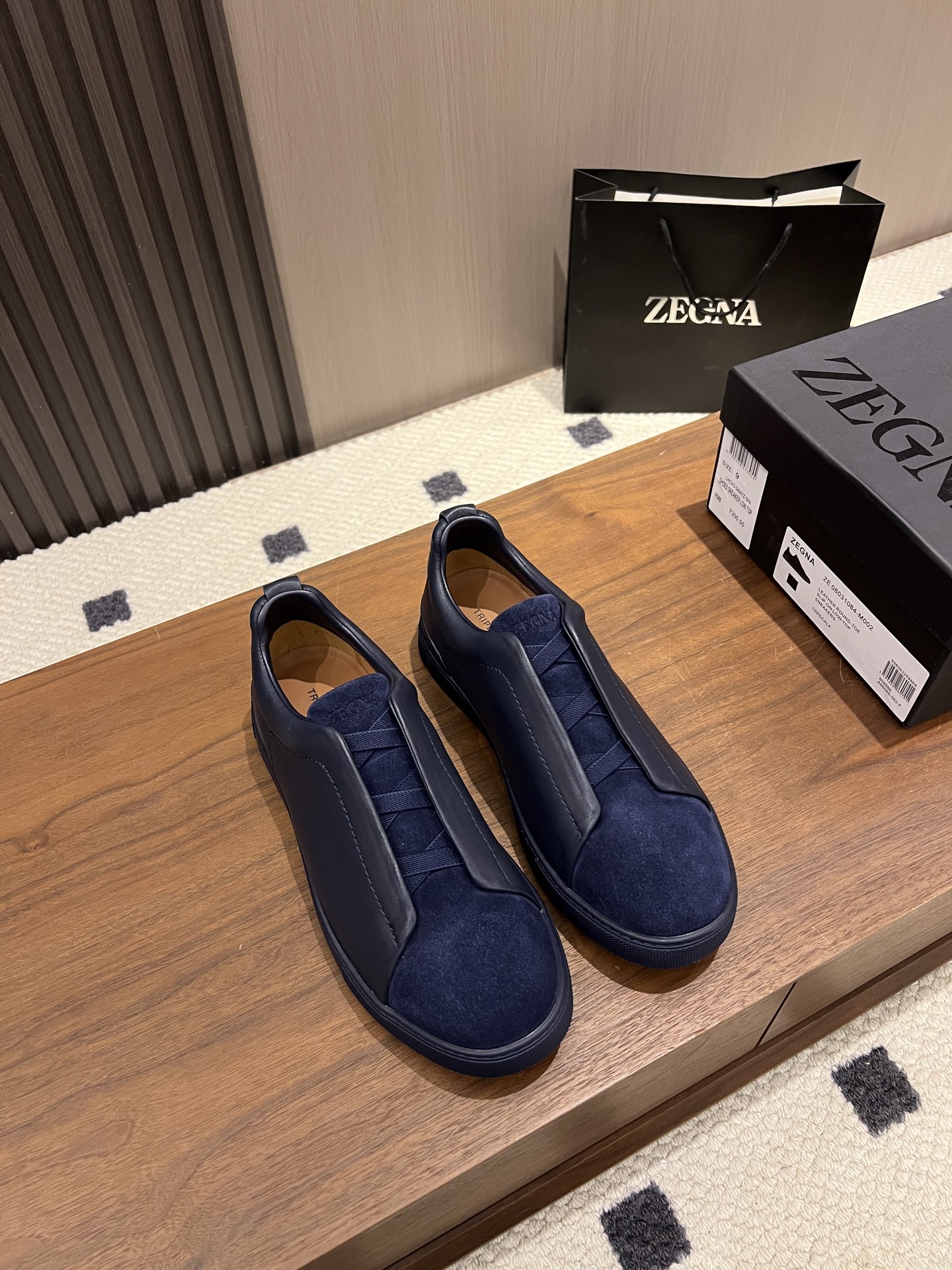 Zegna Triple Stitch — Premium Replica: 1:1 Authentic Leather Texture, the Pinnacle of Italian Light Luxury  LHVEL-S5377Z