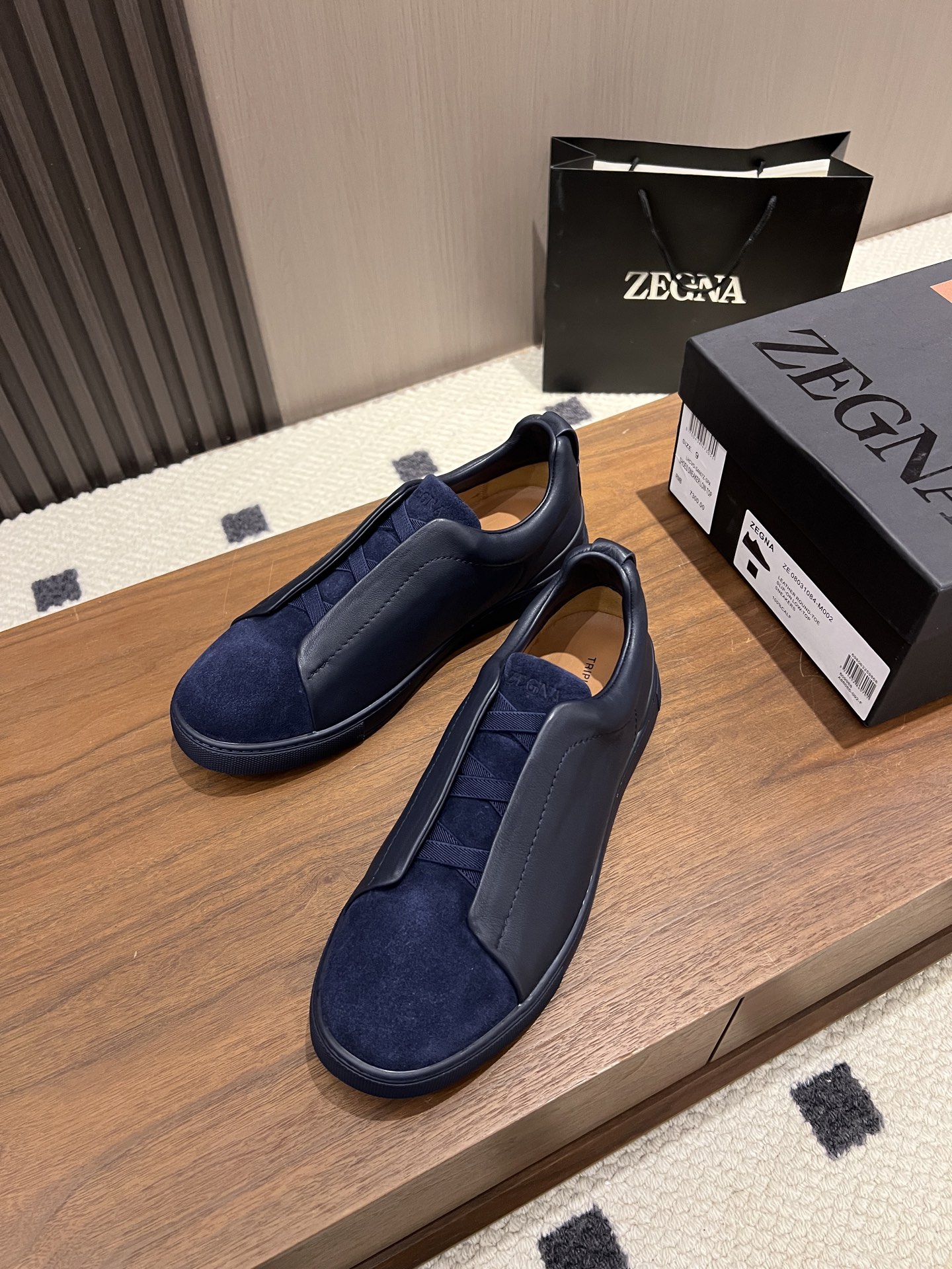 Zegna Triple Stitch — Premium Replica: 1:1 Authentic Leather Texture, the Pinnacle of Italian Light Luxury  LHVEL-S5377Z