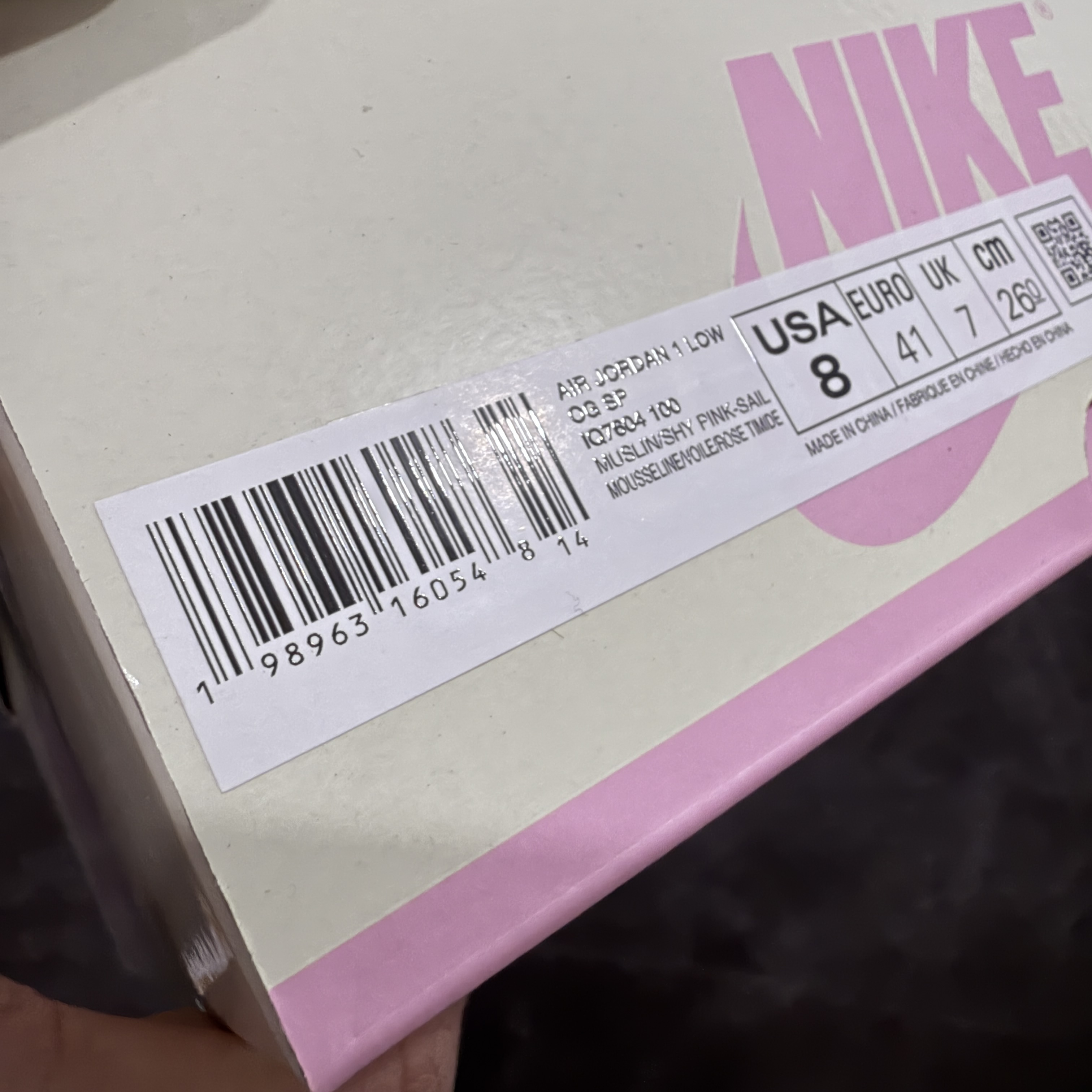 天花板 Travis Scott x Air Jordan 1 Low   AJ1 倒钩 低筒 倒钩 板鞋 篮球鞋 波鞋 男女同款   粉黄 