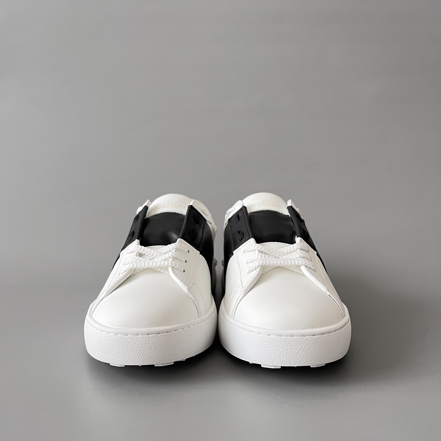 valentino  Rockstud Untitled Unisex Casual Sneakers: Round-Toe, Lace-Up, and Studded