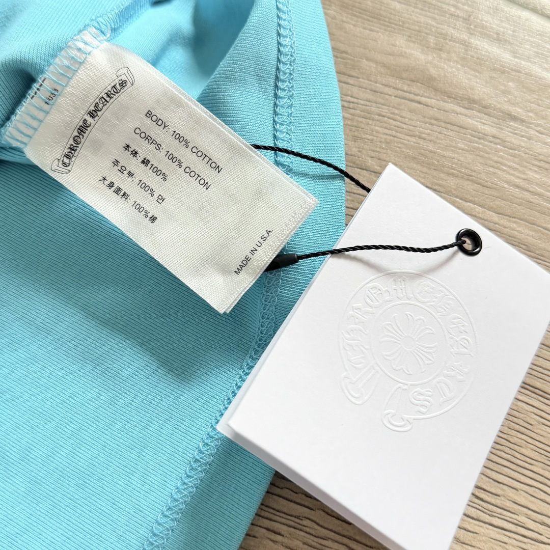 Chrome Hearts CH 克罗心 女款 Deadly doll印花女款短袖 A5  蓝色