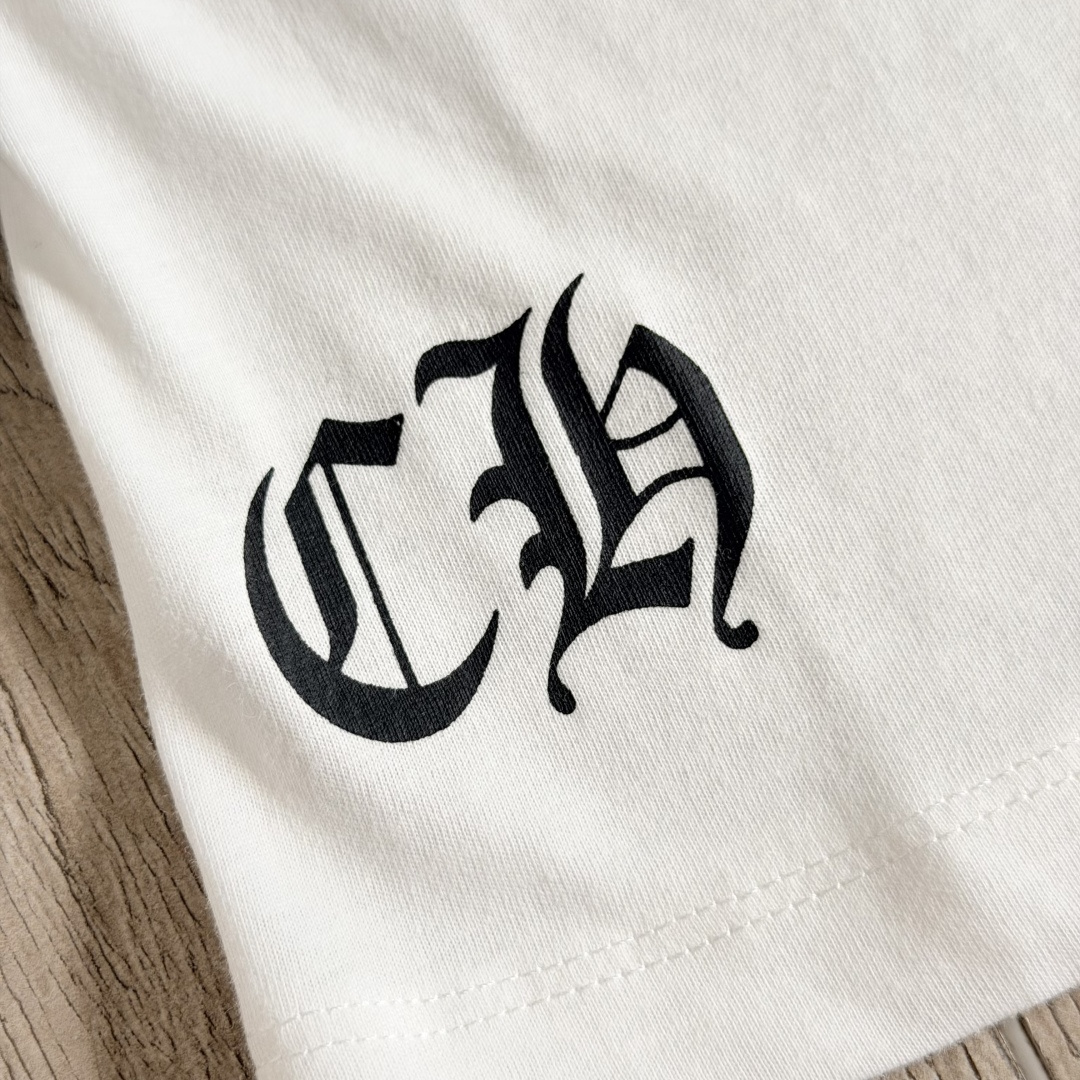 Chrome Hearts CH 克罗心 女款  短袖  修身 后背红字体 A5