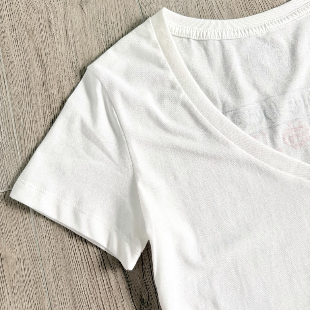 Chrome Hearts CH 克罗心 女款  短袖  修身 后背红字体 A5