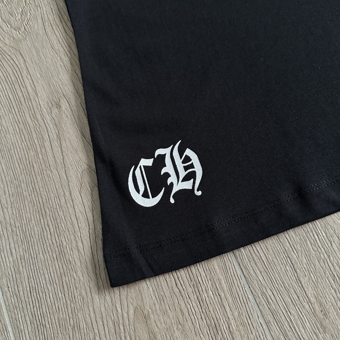Chrome Hearts CH 克罗心 女款  短袖  修身 后背红字体 A5