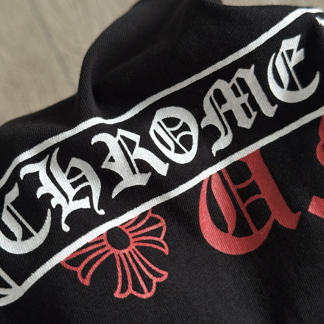 Chrome Hearts CH 克罗心 女款  短袖  修身 后背红字体 A5