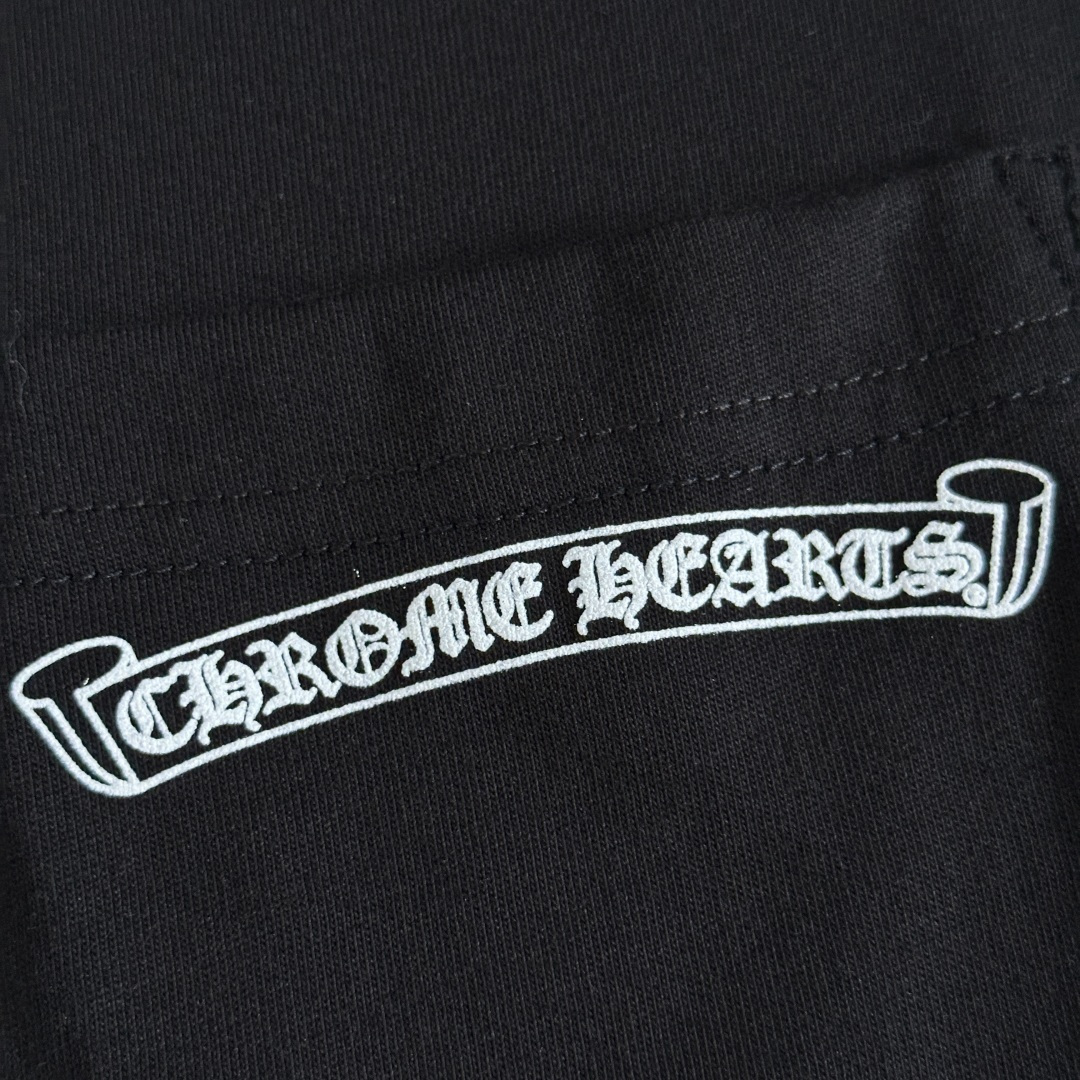 Chrome Hearts CH 克罗心  圆领 短袖 T恤  A0 后背大小卷轴 