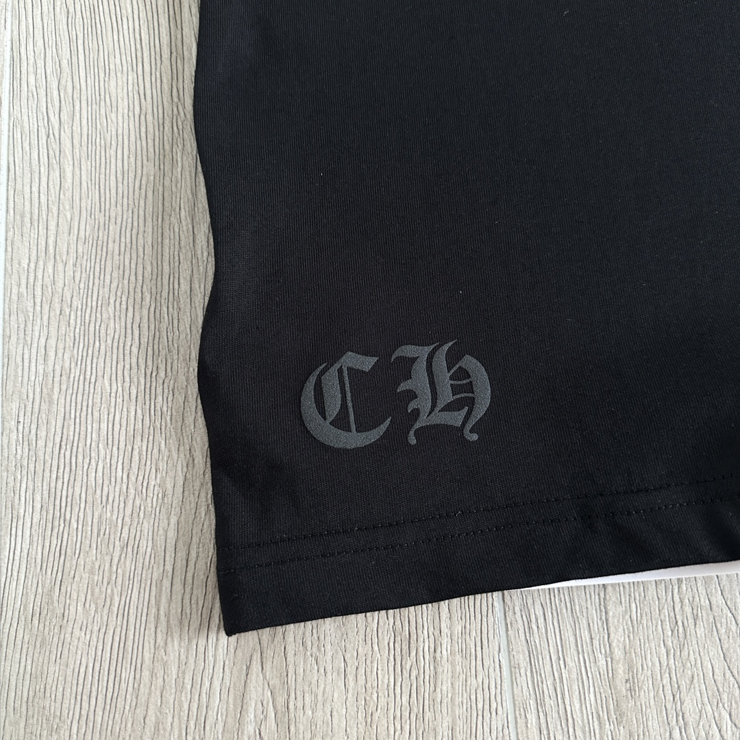 Chrome Hearts CH 克罗心  圆领 短袖 T恤  A0 后背大小卷轴 