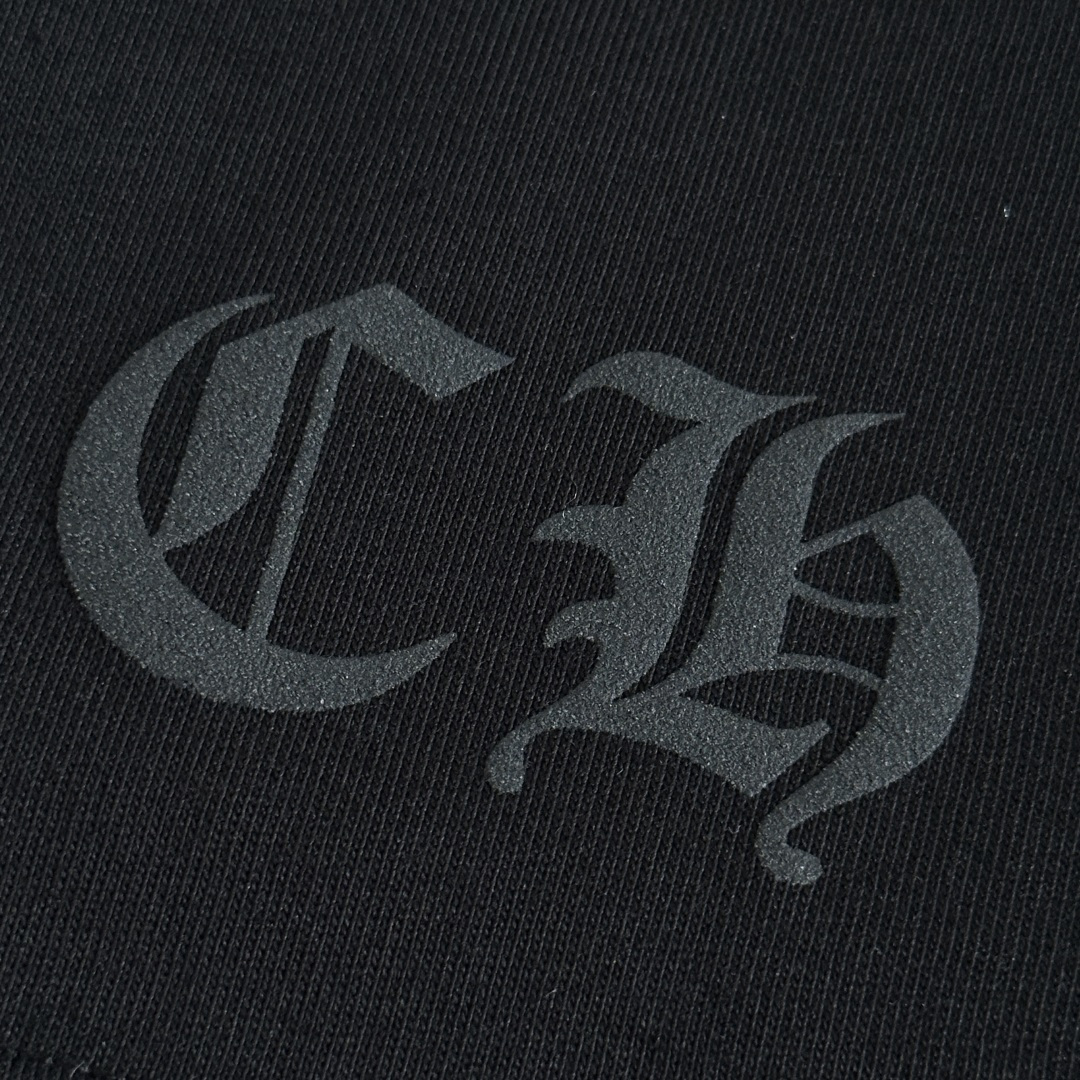Chrome Hearts CH 克罗心  圆领 短袖 T恤  A0 后背大小卷轴 