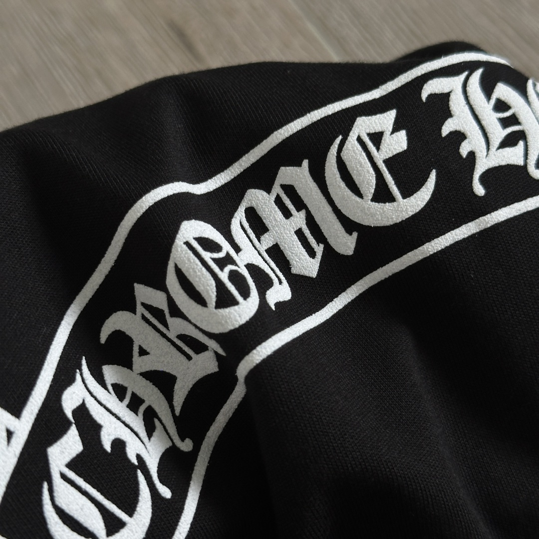Chrome Hearts CH 克罗心  圆领 短袖 T恤  A0 后背大小卷轴 