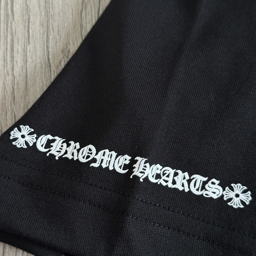 Chrome Hearts CH 克罗心  圆领 短袖 T恤  A0 后背大小卷轴 