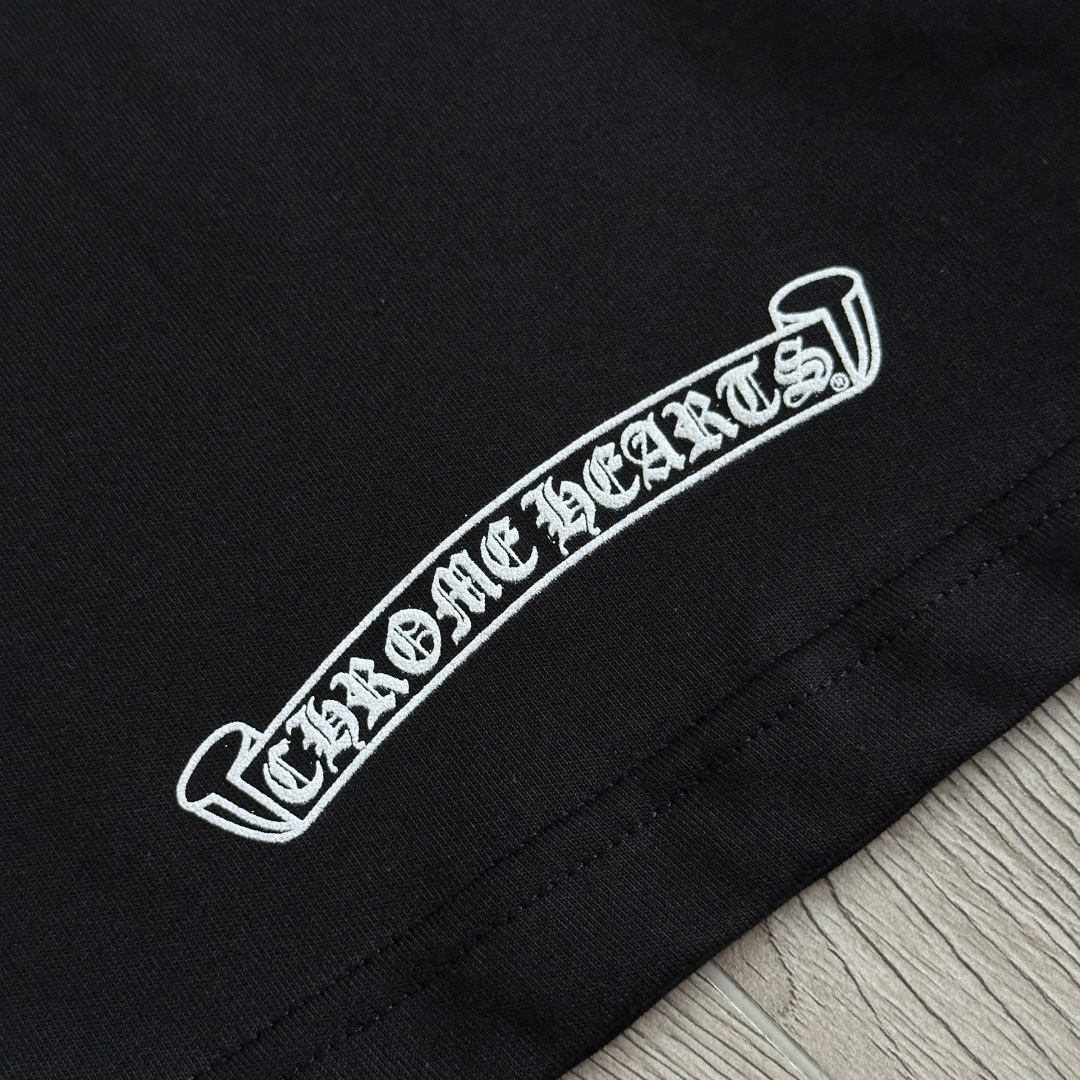 Chrome Hearts CH 克罗心  圆领 短袖 T恤  A0 后背大小卷轴 