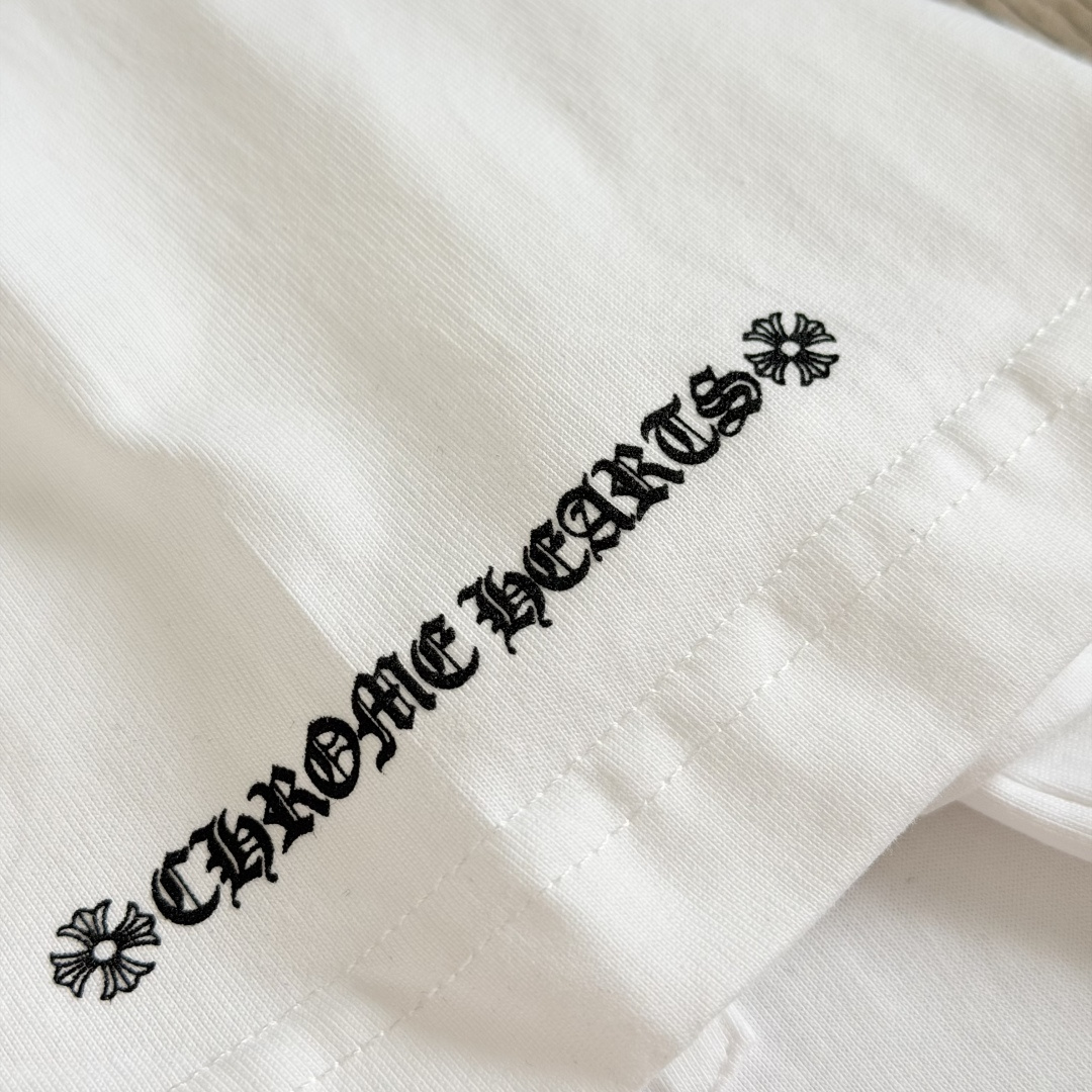 Chrome Hearts CH 克罗心  圆领 短袖 T恤  A0 后背大小卷轴 