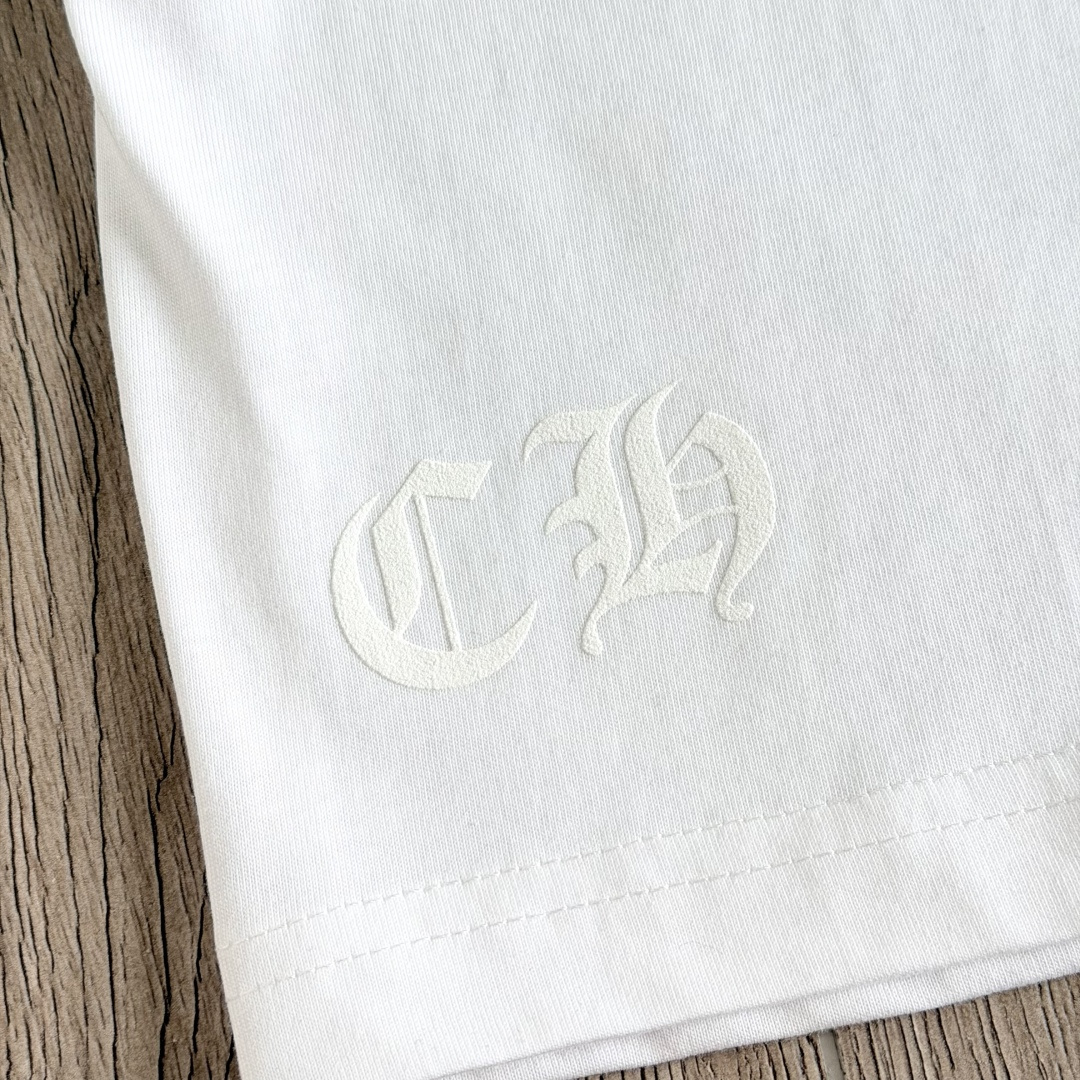 Chrome Hearts CH 克罗心  圆领 短袖 T恤  A0 后背大小卷轴 