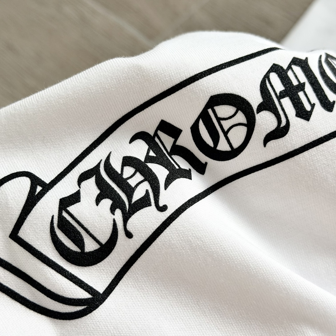 Chrome Hearts CH 克罗心  圆领 短袖 T恤  A0 后背大小卷轴 