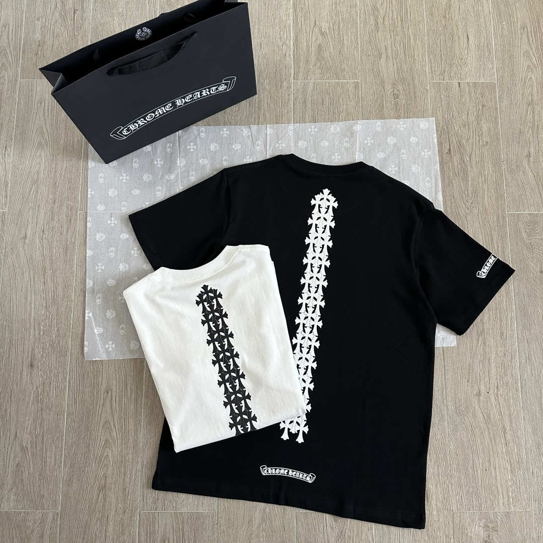Chrome Hearts CH 克罗心  圆领 短袖 T恤  A0  直列十字架