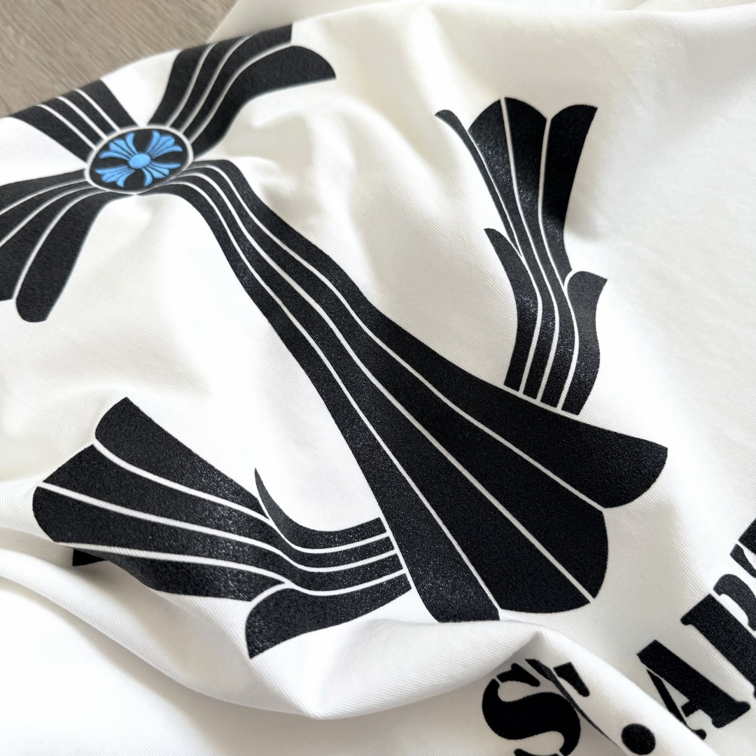 Chrome Hearts 克罗心  T恤  ST.barth 小岛 限定 后背蓝色十字花