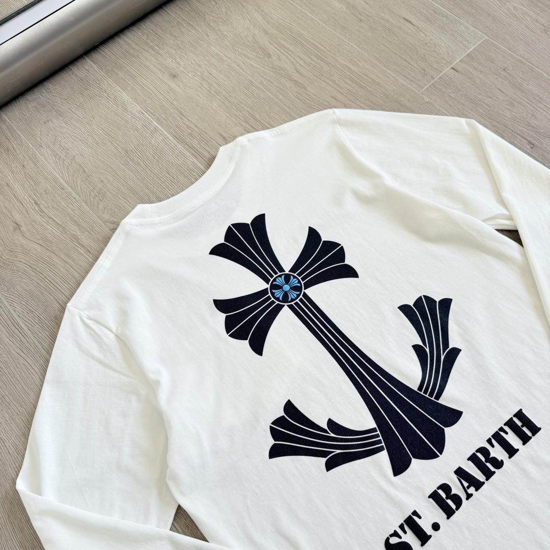 Chrome Hearts 克罗心  T恤  ST.barth 小岛 限定 后背蓝色十字花