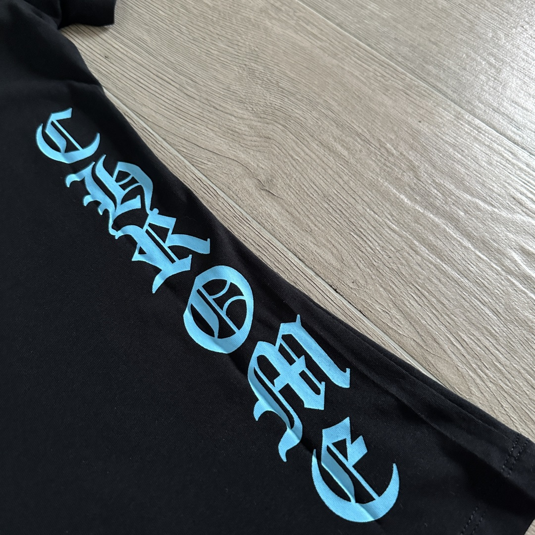 Chrome Hearts CH 克罗心 女款  短袖  修身 后背蓝字体 A5黑色 
